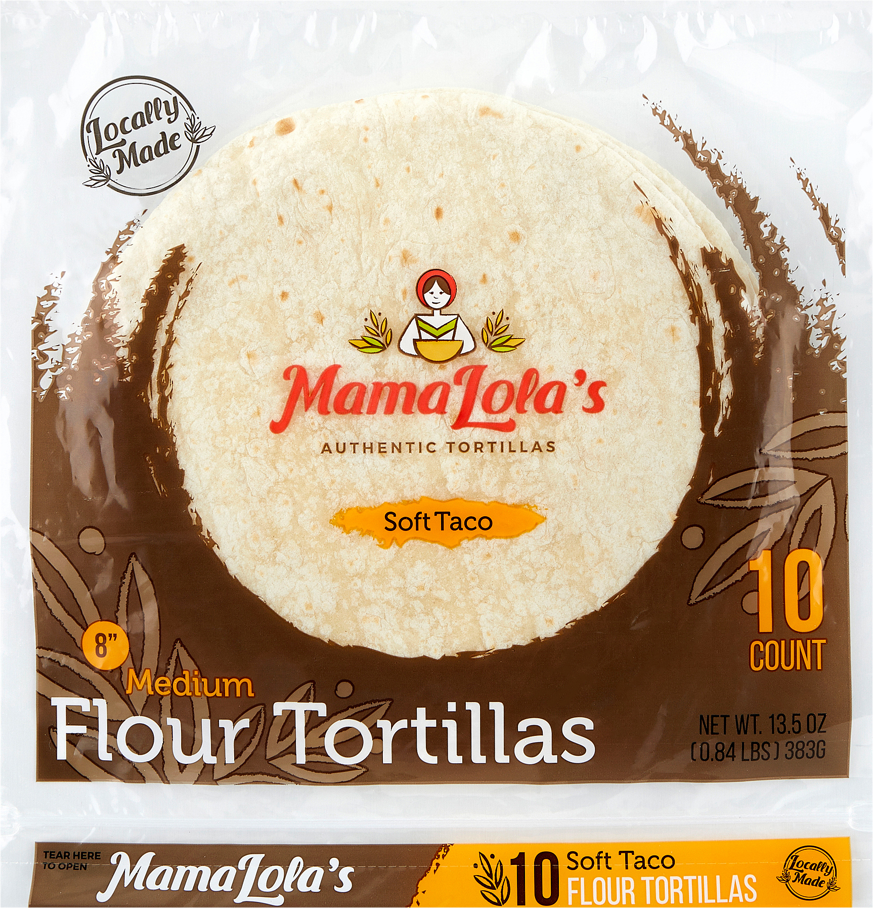 Flour Tortillas, Soft Taco, 8 Inch, Medium