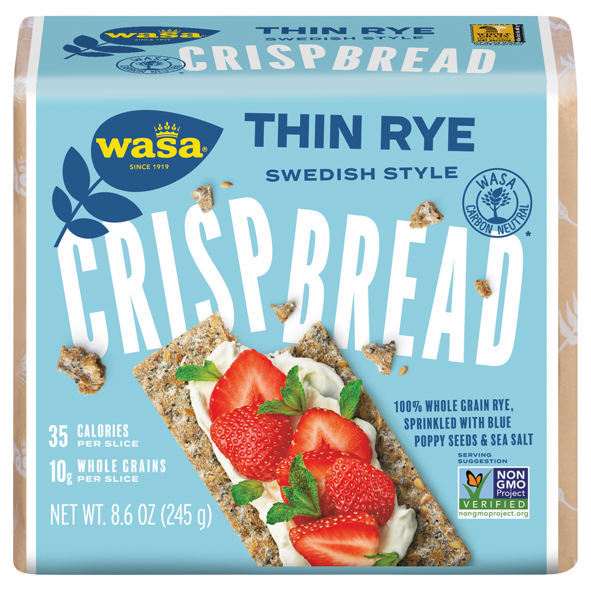 Crispbread, Swedish Style, Thin Rye