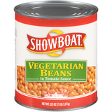 Showboat® Vegetarian Beans In Tomato Sauce 112 Oz. Can image