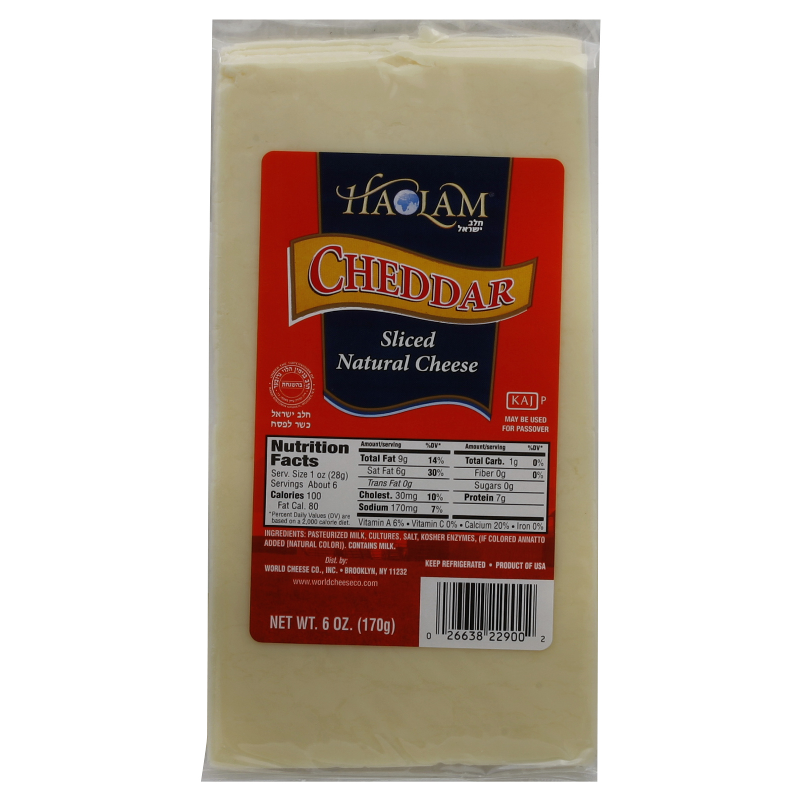 Haolam Cheese Slices 6 Oz