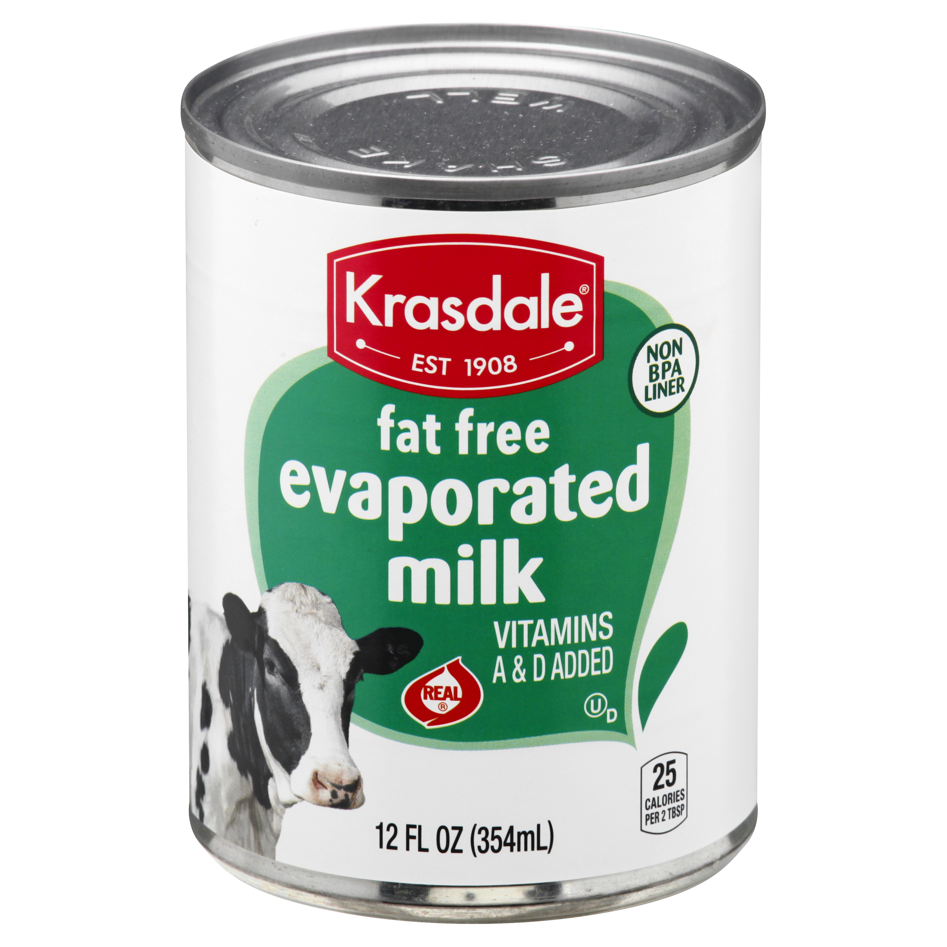 Krasdale Fat Free Evaporated Milk 12 Oz