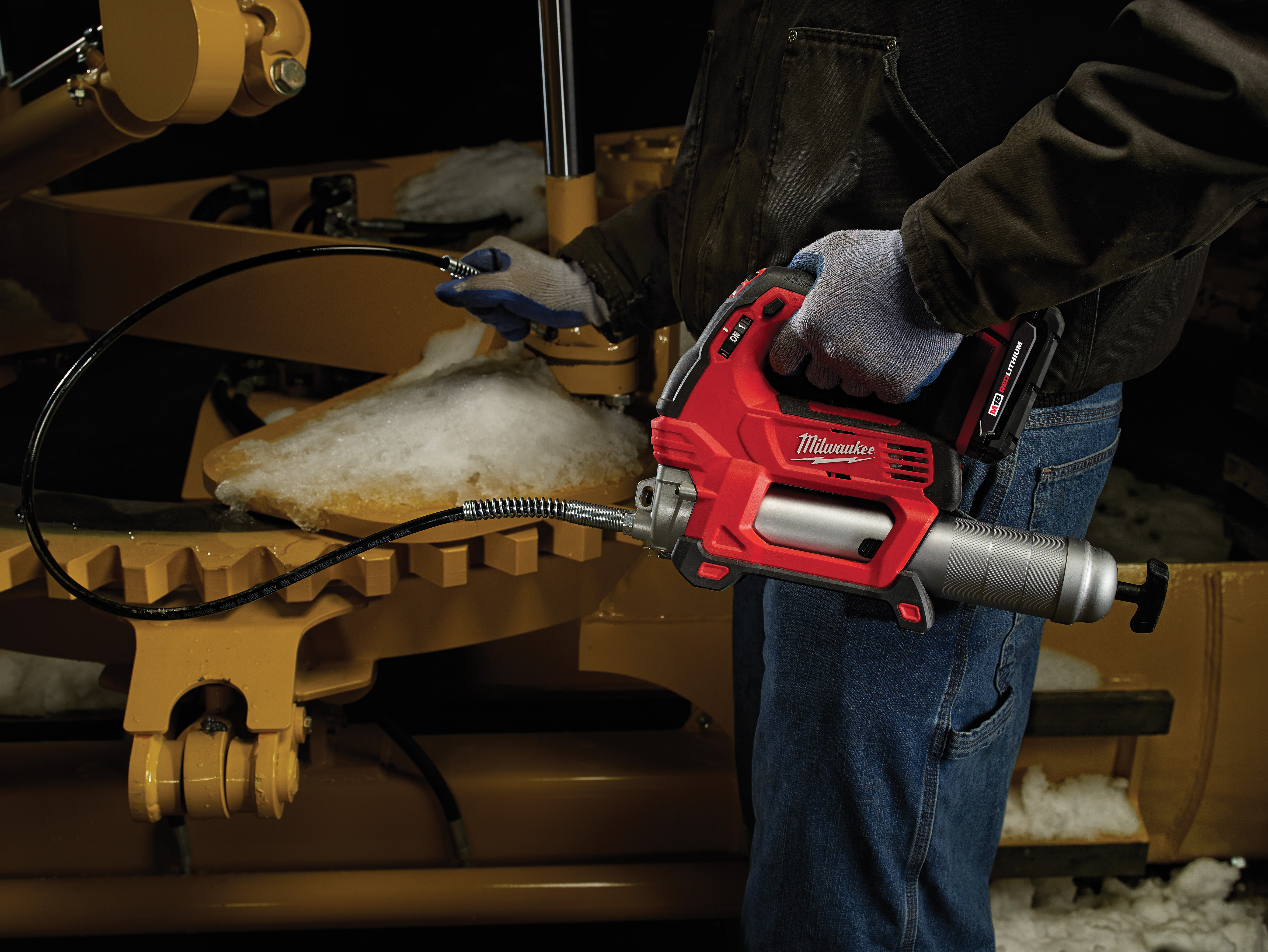 Milwaukee M18 Grease Gun Bare Tool White Cap