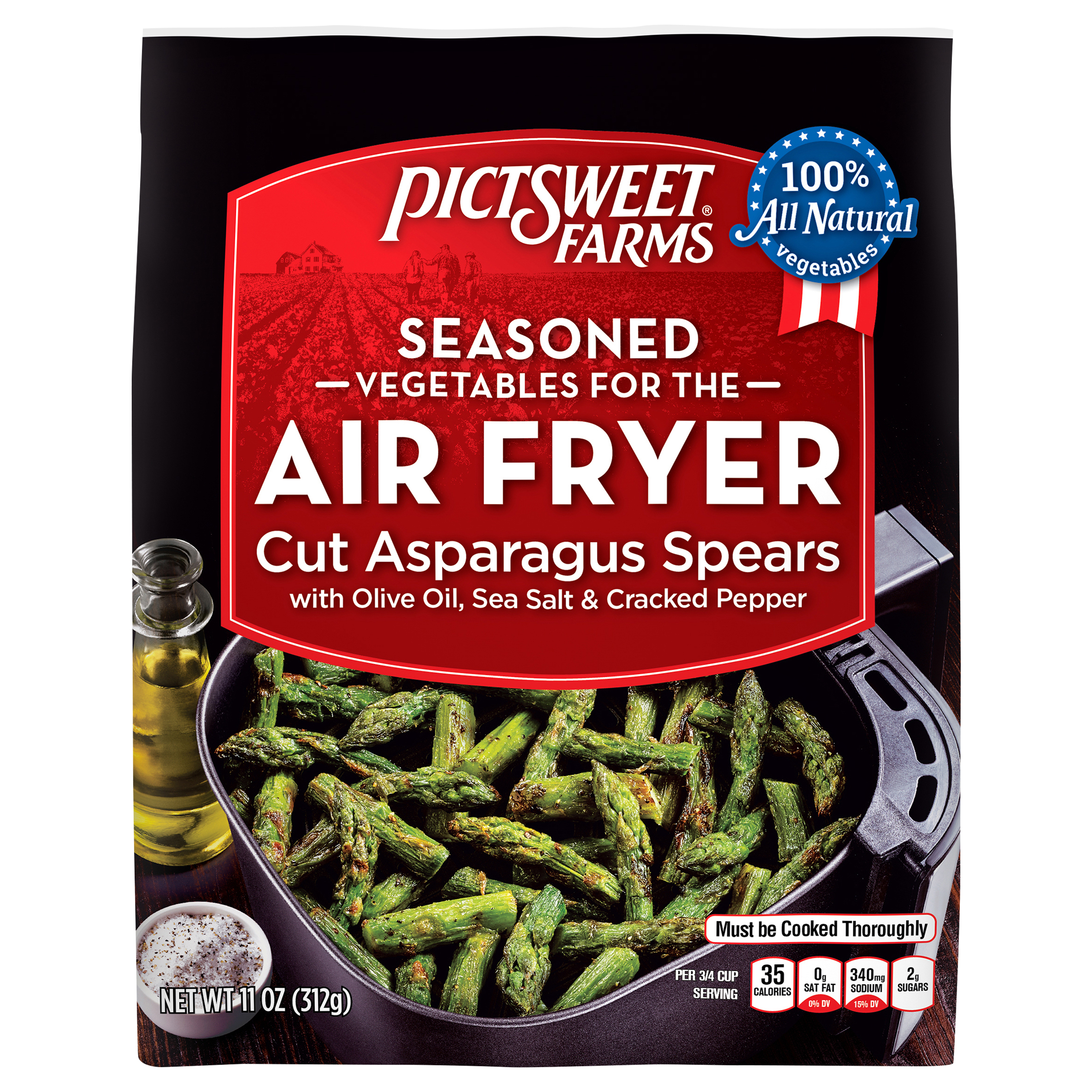 Seasoned Vegetables for the Air Fryer, Cut Asparagus Spears, 11 oz