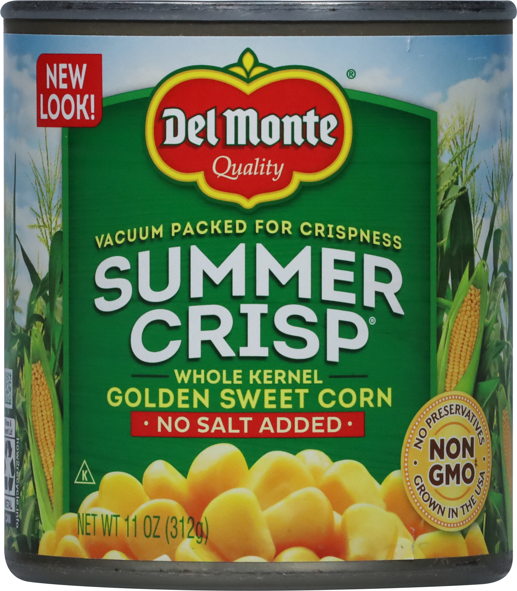 Golden Sweet Corn, No Salt Added, Whole Kernel