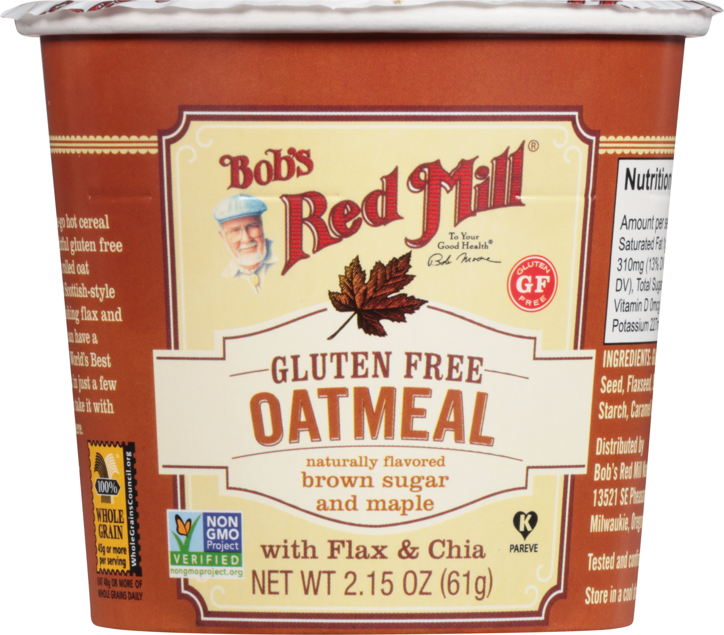Oatmeal, Gluten Free, Brown Sugar and Maple