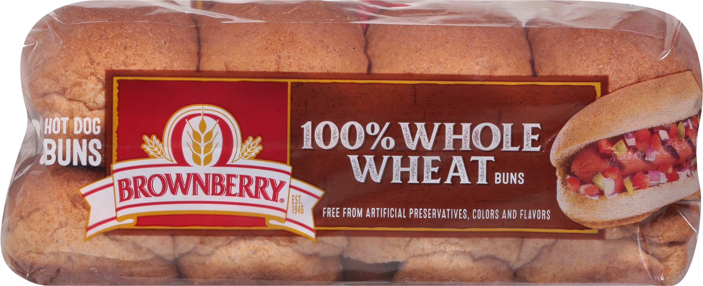 Hot Dog Buns, 100% Whole Wheat