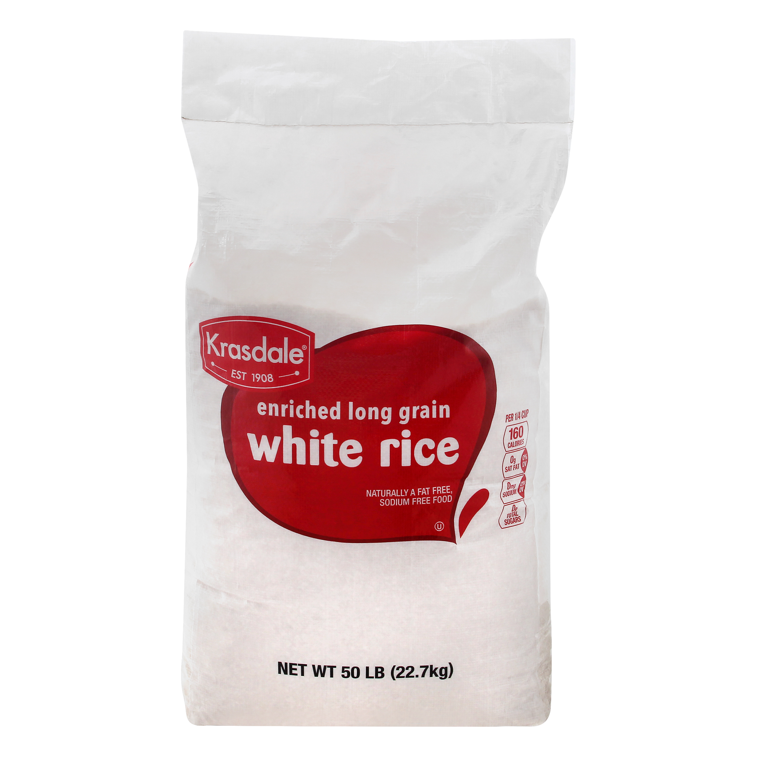Krasdale Enriched Long Grain White Rice 50 Lb