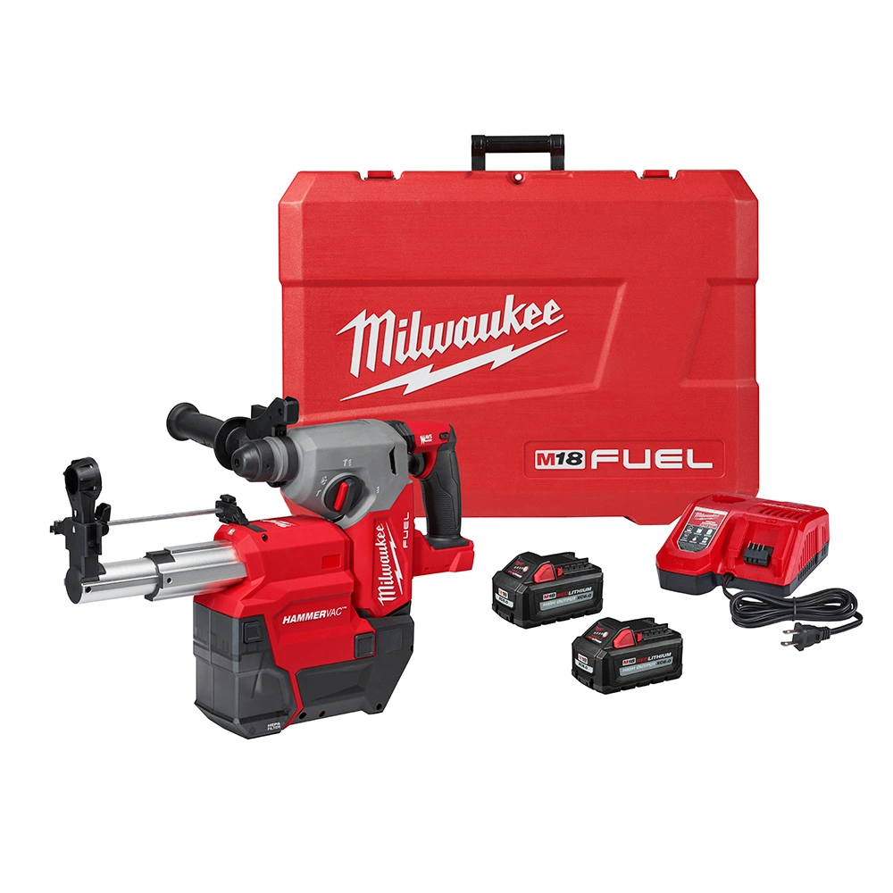 M18 FUEL 1 in SDS Plus Rotary Hammer with Dust Extractor Kit