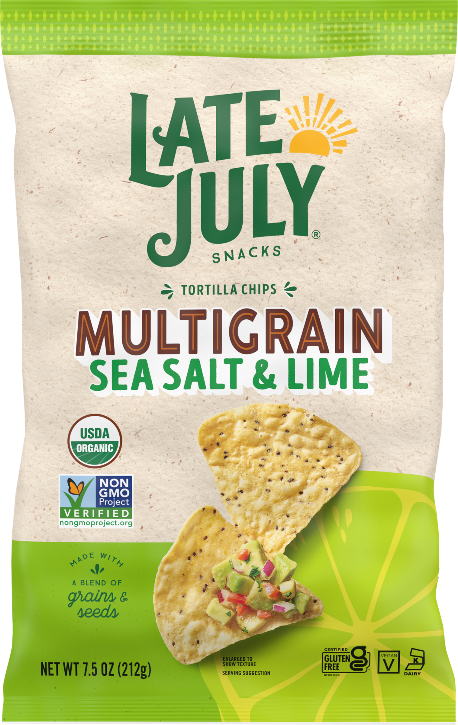 Tortilla Chips, Sea Salt & Lime, Multigrain