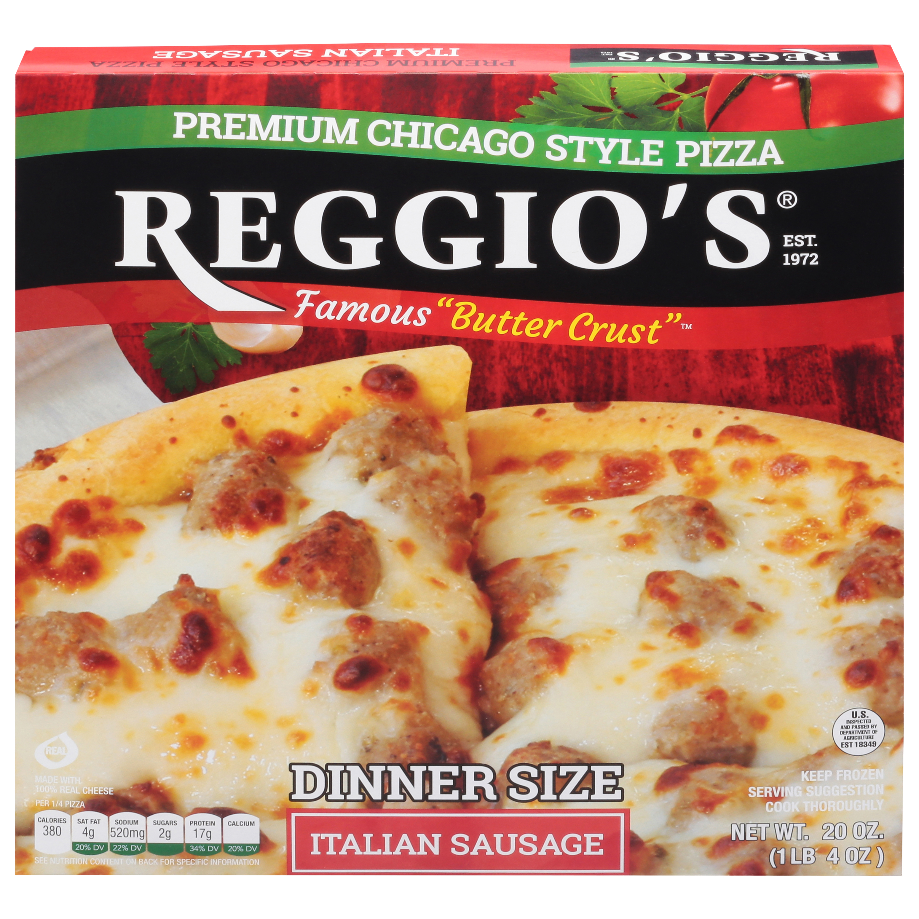 Reggio's Italian Sausage Pizza Dinner Size 20 Oz