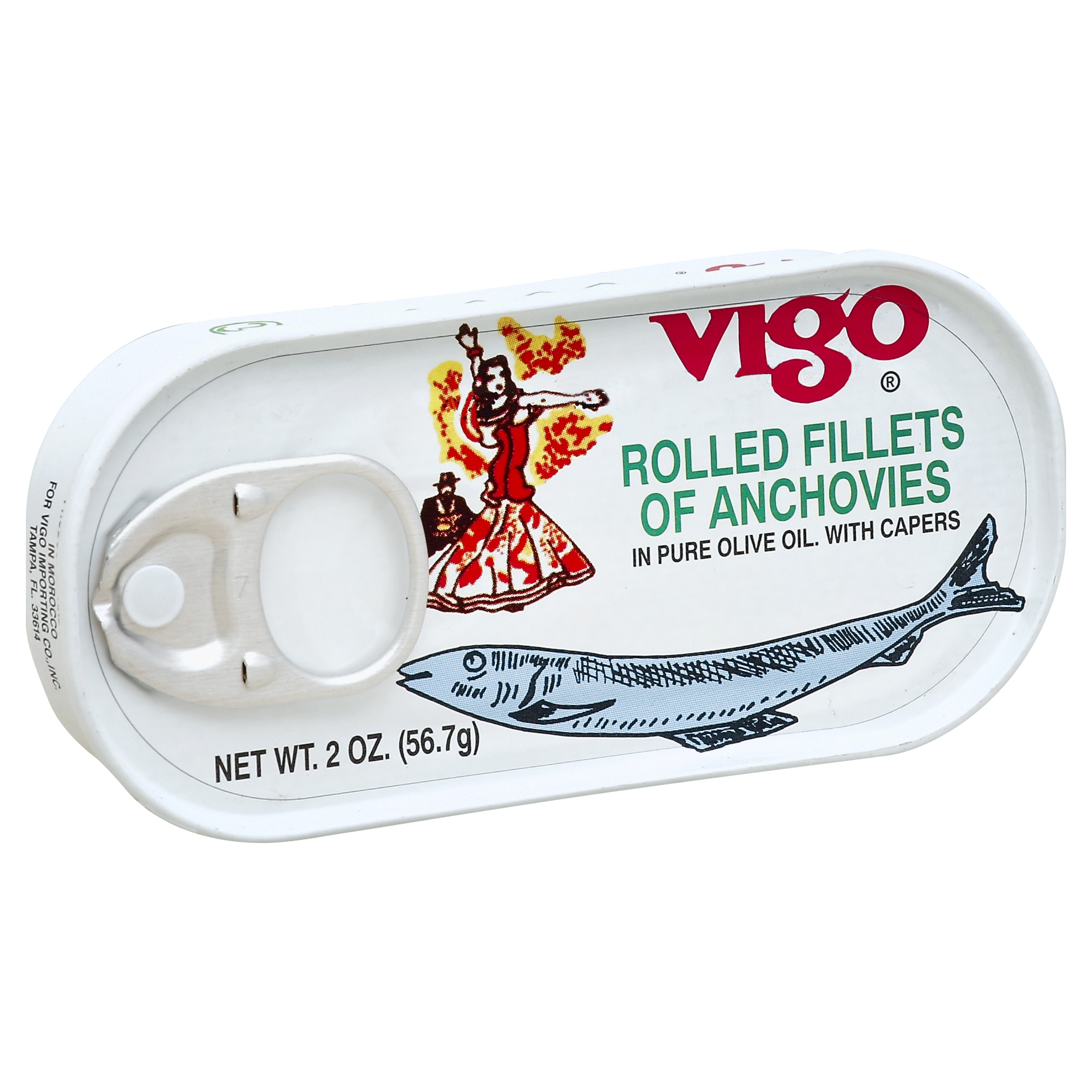 Vigo Fillets Of Anchovies 2 Oz