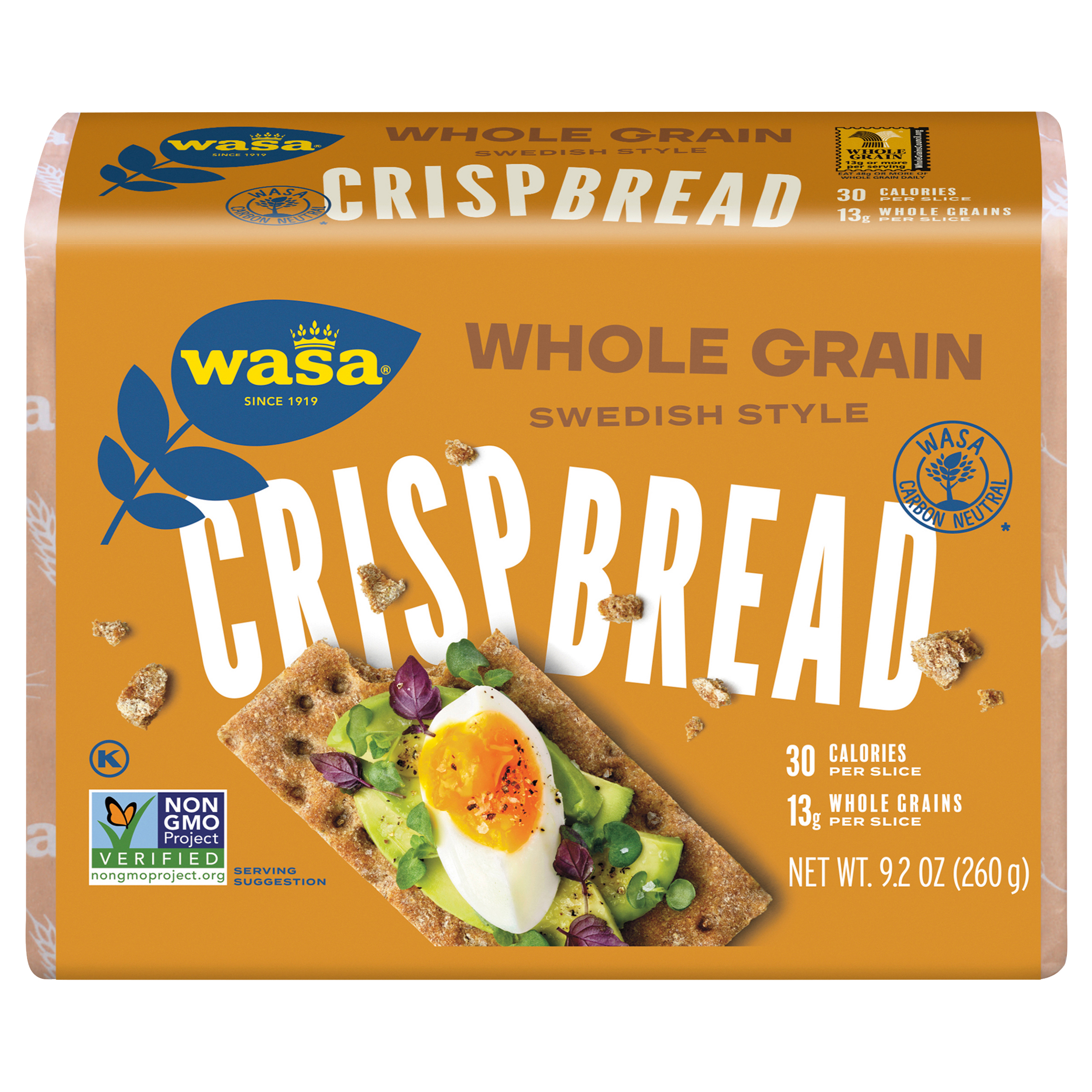 Crispbread, Whole Grain, Swedish Style