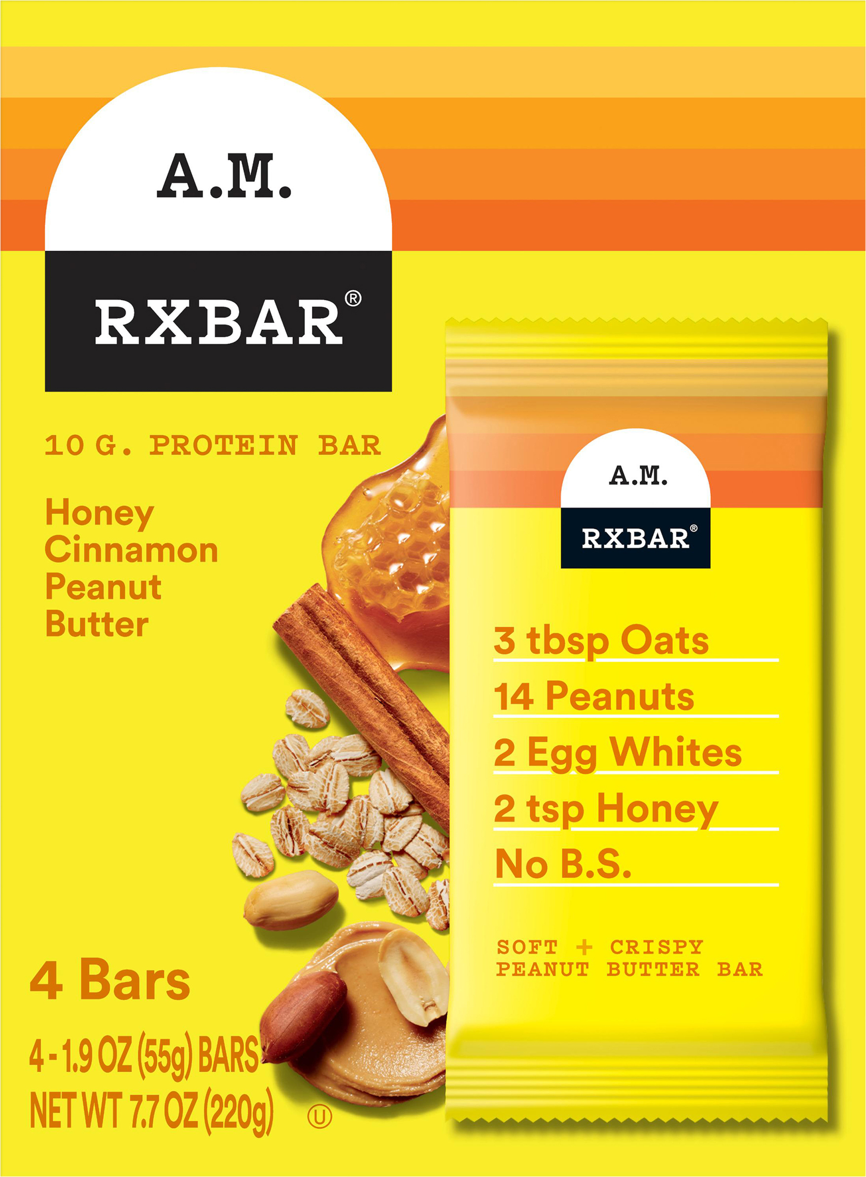 Protein Bars, Honey Cinnamon Peanut Butter