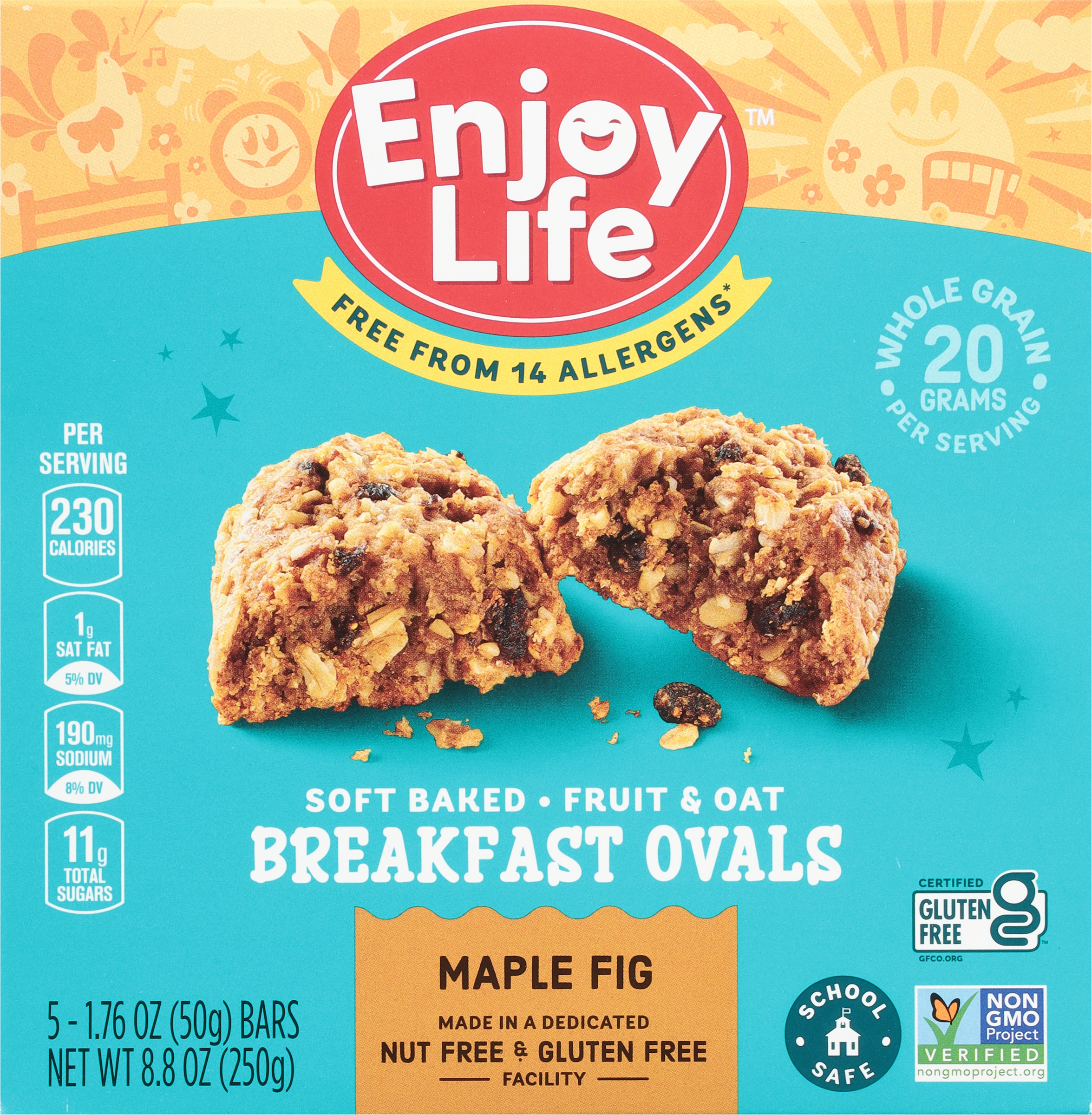 Breakfast Ovals, Maple Fig, Fruit & Oat, Soft Baked