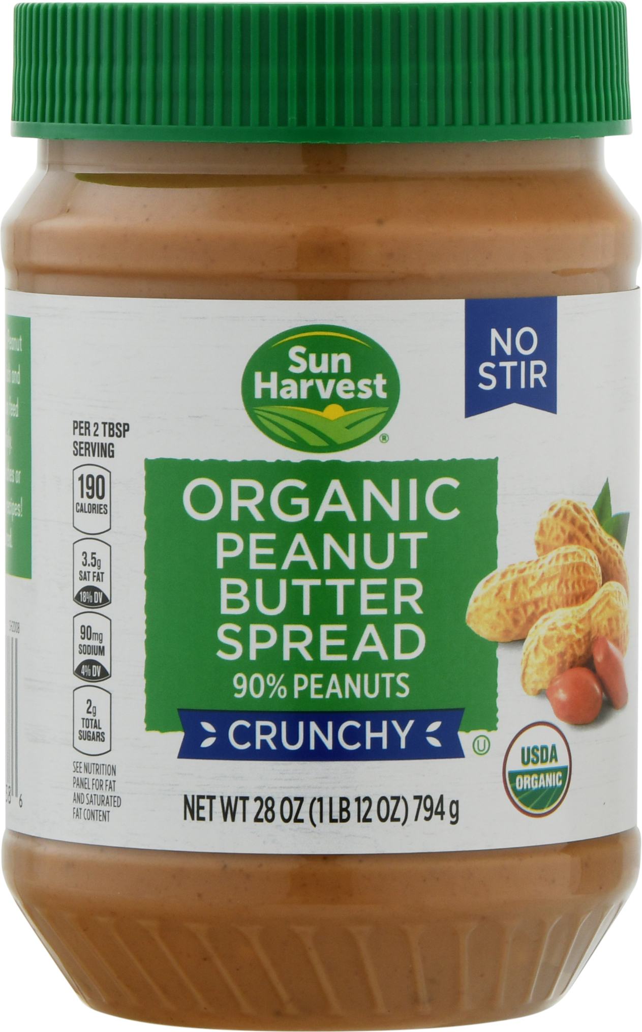 Peanut Butter Spread, Organic, Crunchy