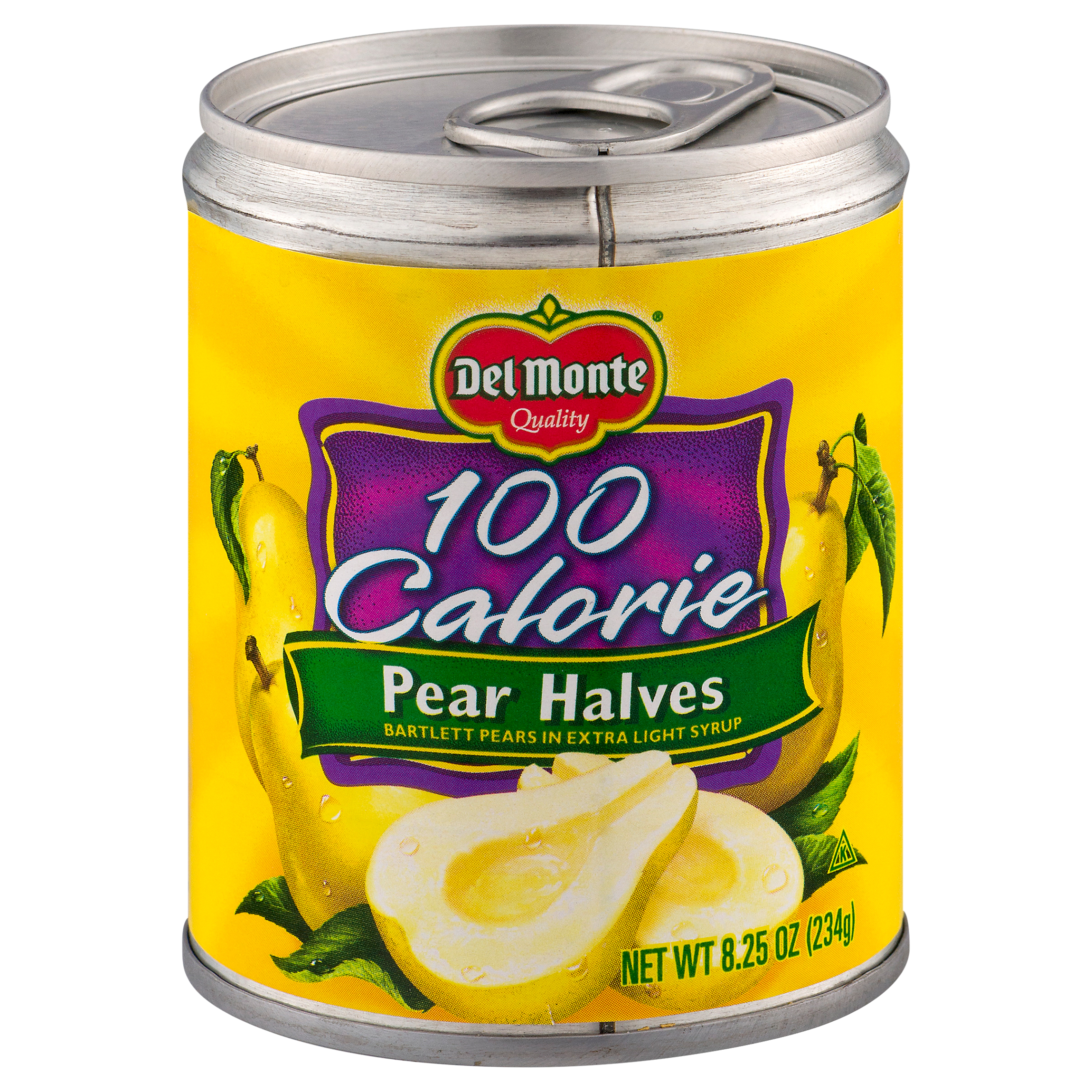 Del Monte 100 Calorie Pears Halves 8.25 Oz
