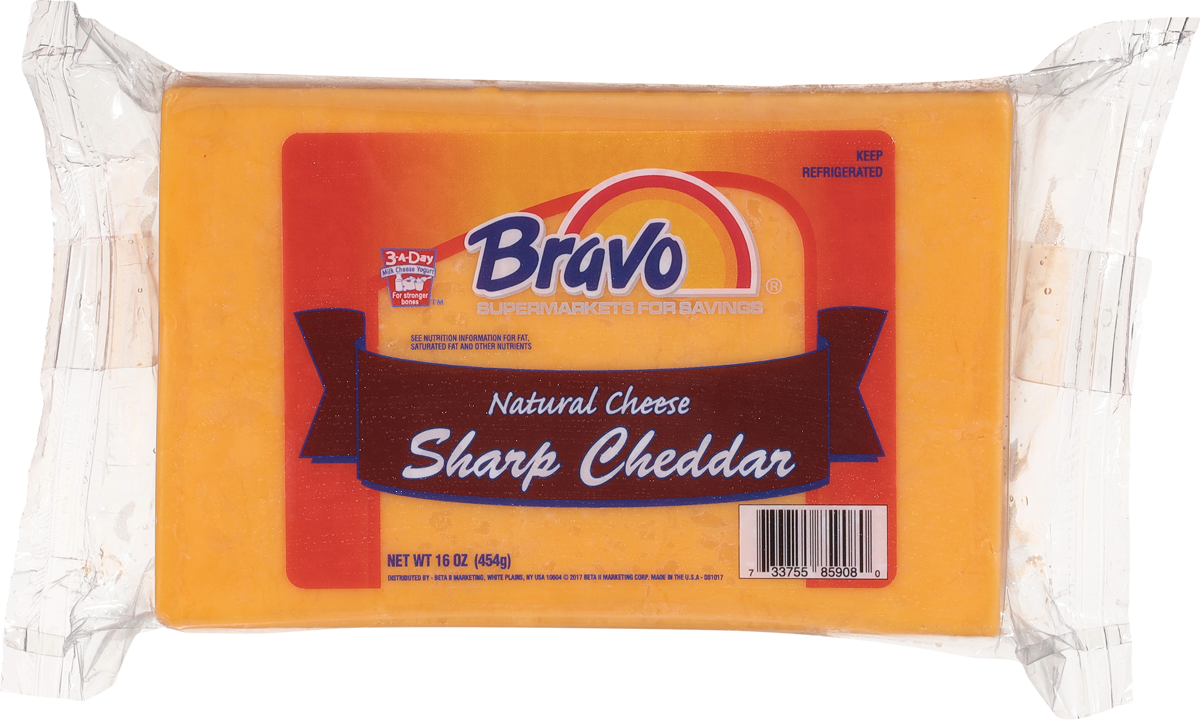 Cheese, Sharp Cheddar, Natural