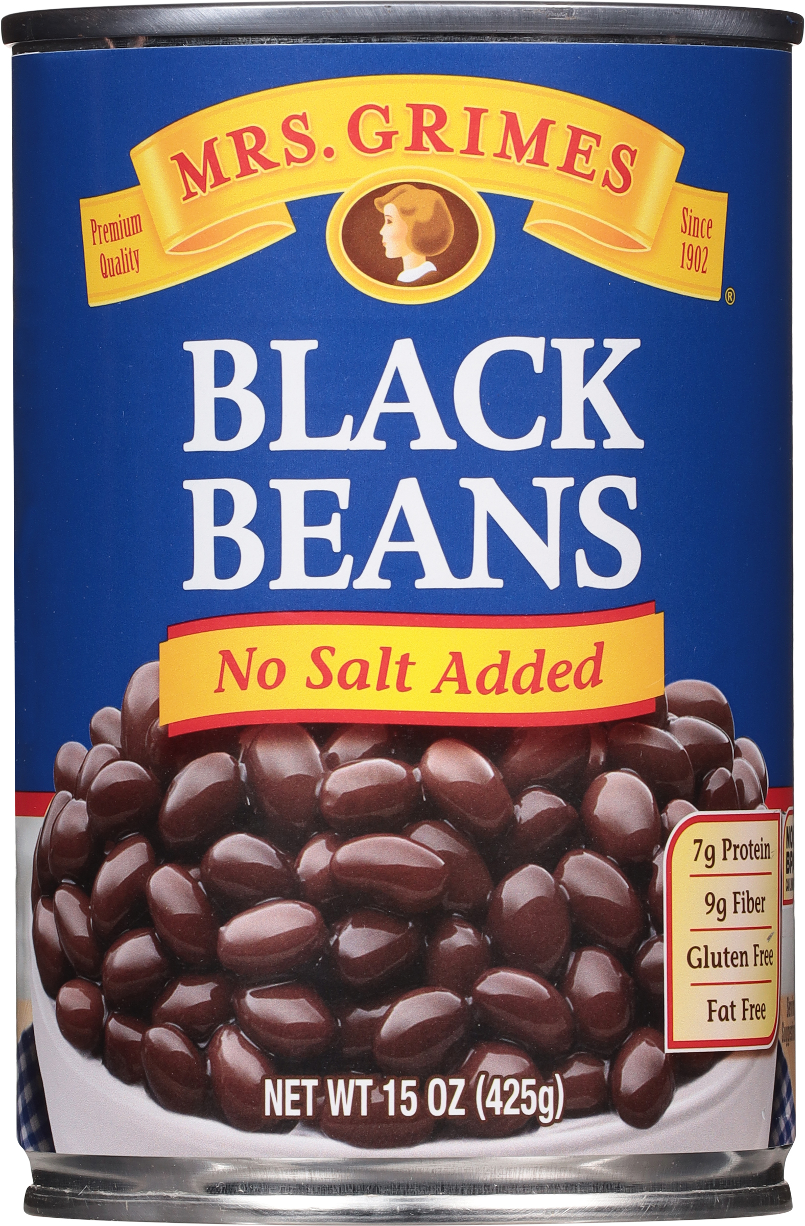 Black Beans, No Salt Added