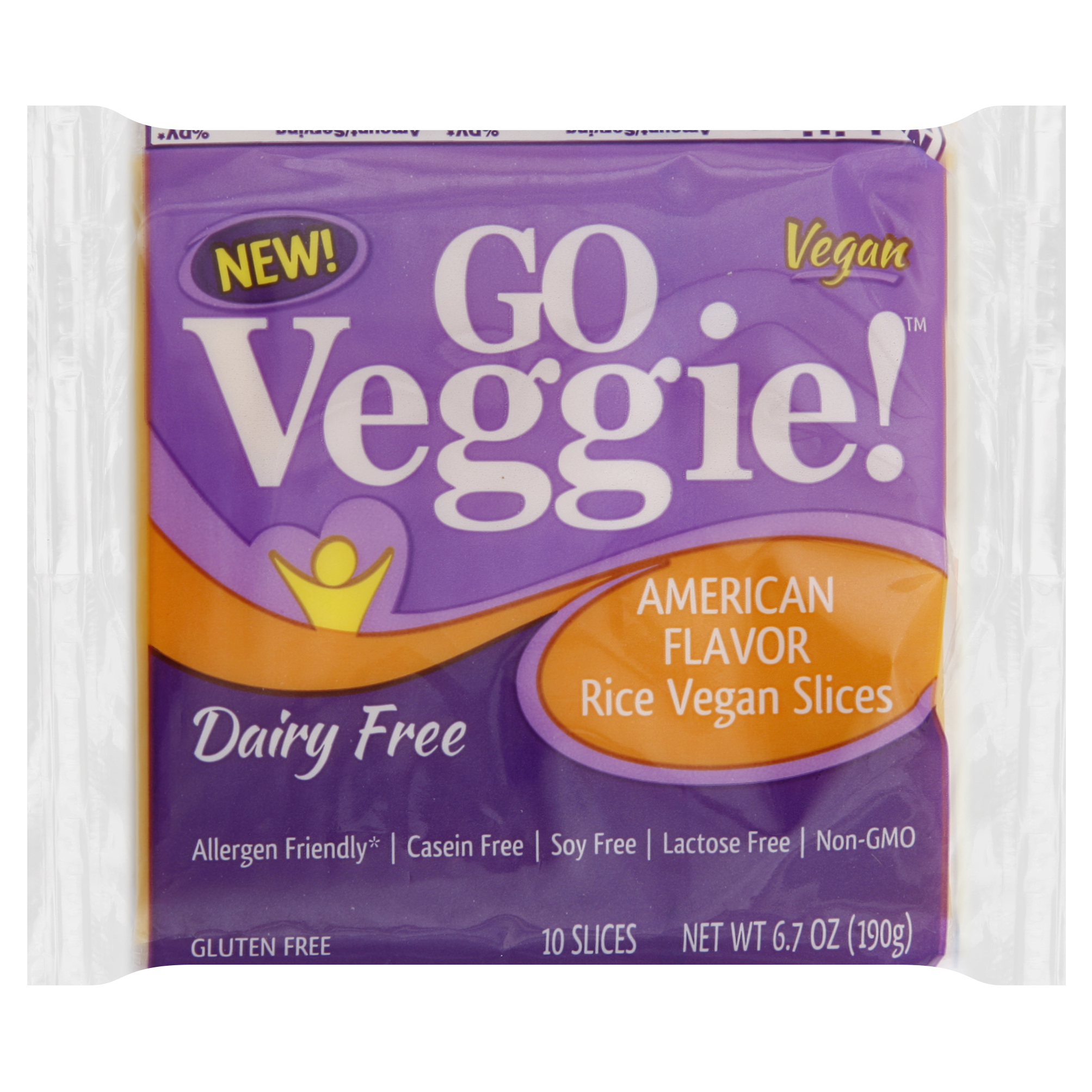 Go Veggie Rice Vegan Slices 10 Ea