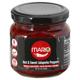 Mario Hot & Sweet Jalapeno Peppers 7 Oz