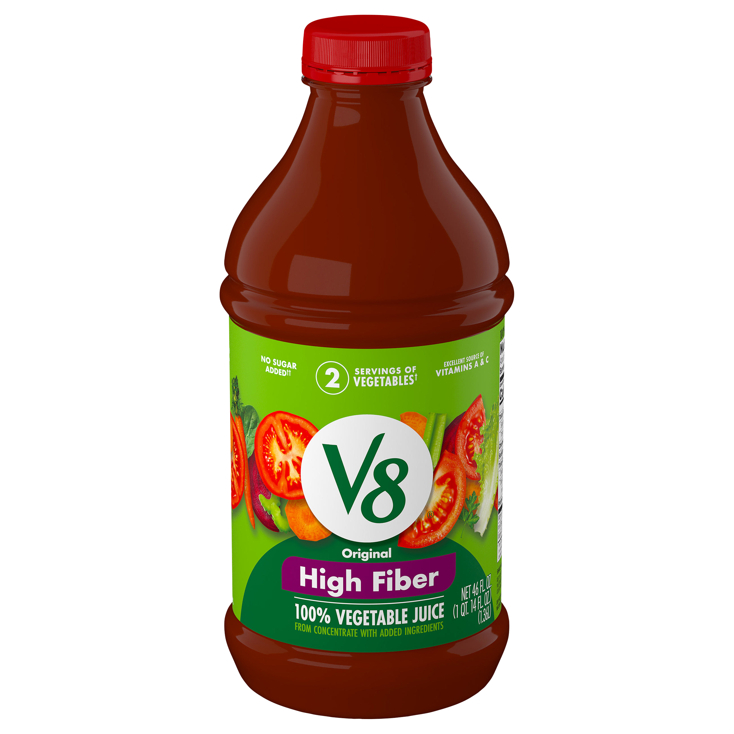 100% Vegetable Juice, High Fiber, Original