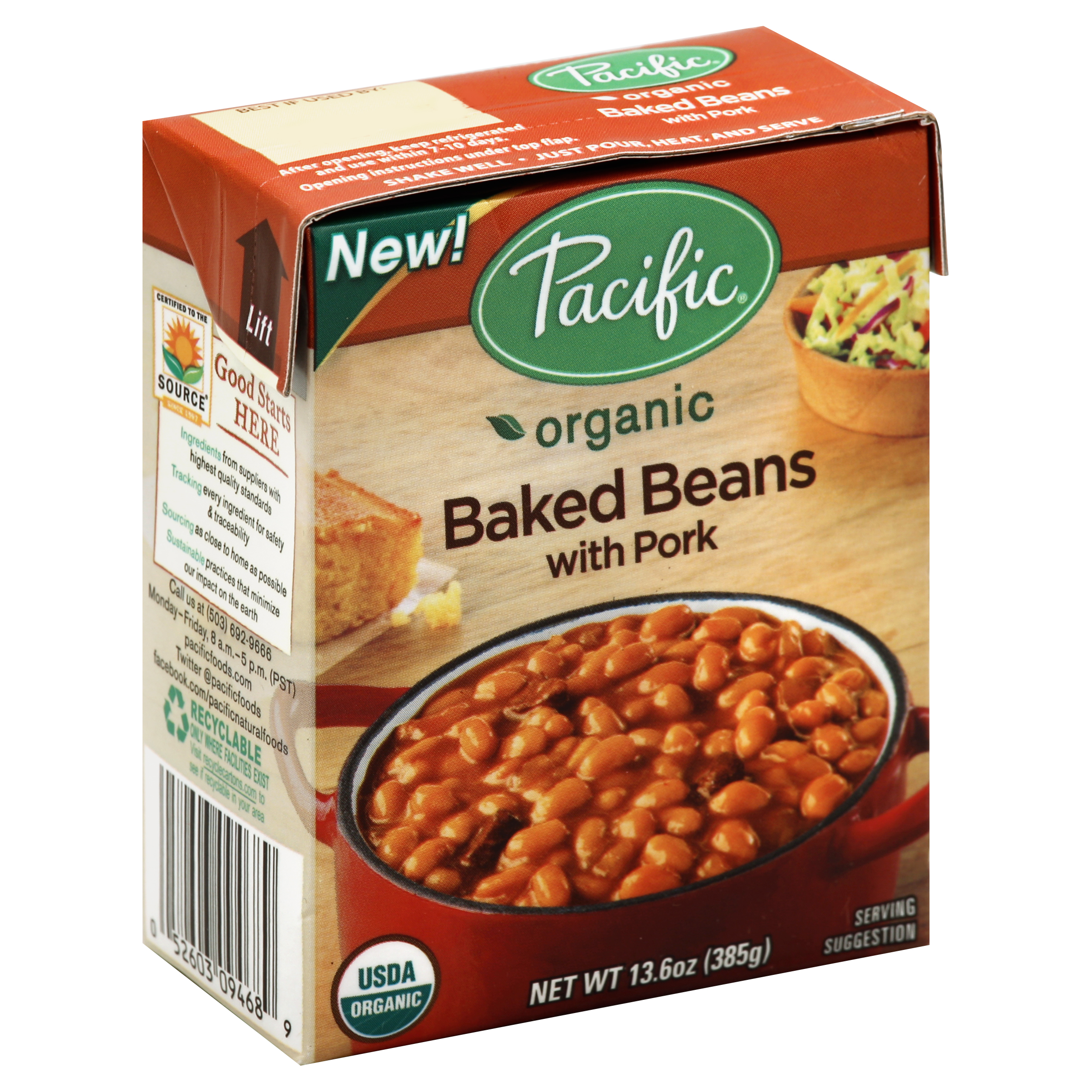 Pacific Baked Beans 13.6 Oz