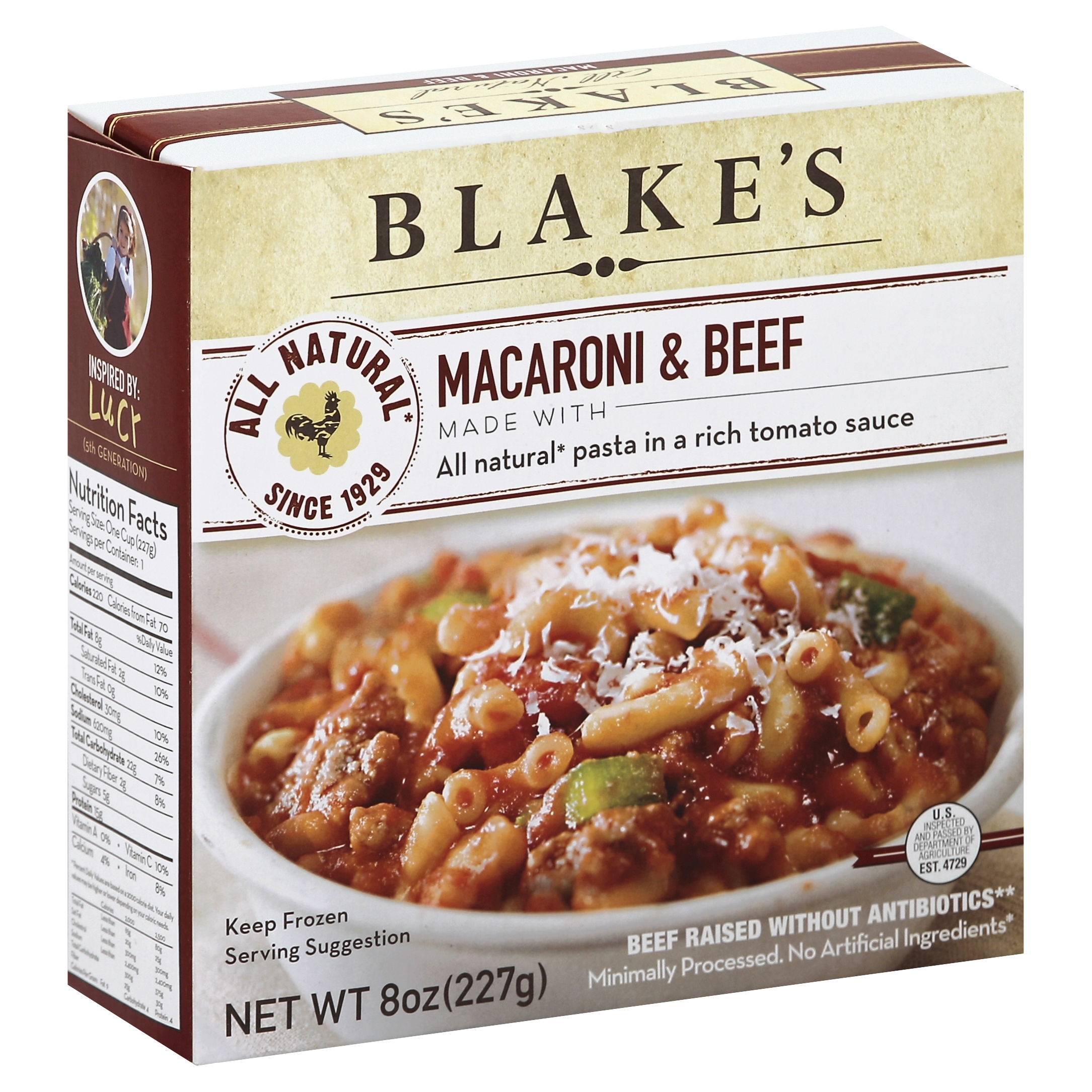 Blake's Macaroni & Beef 8 Oz