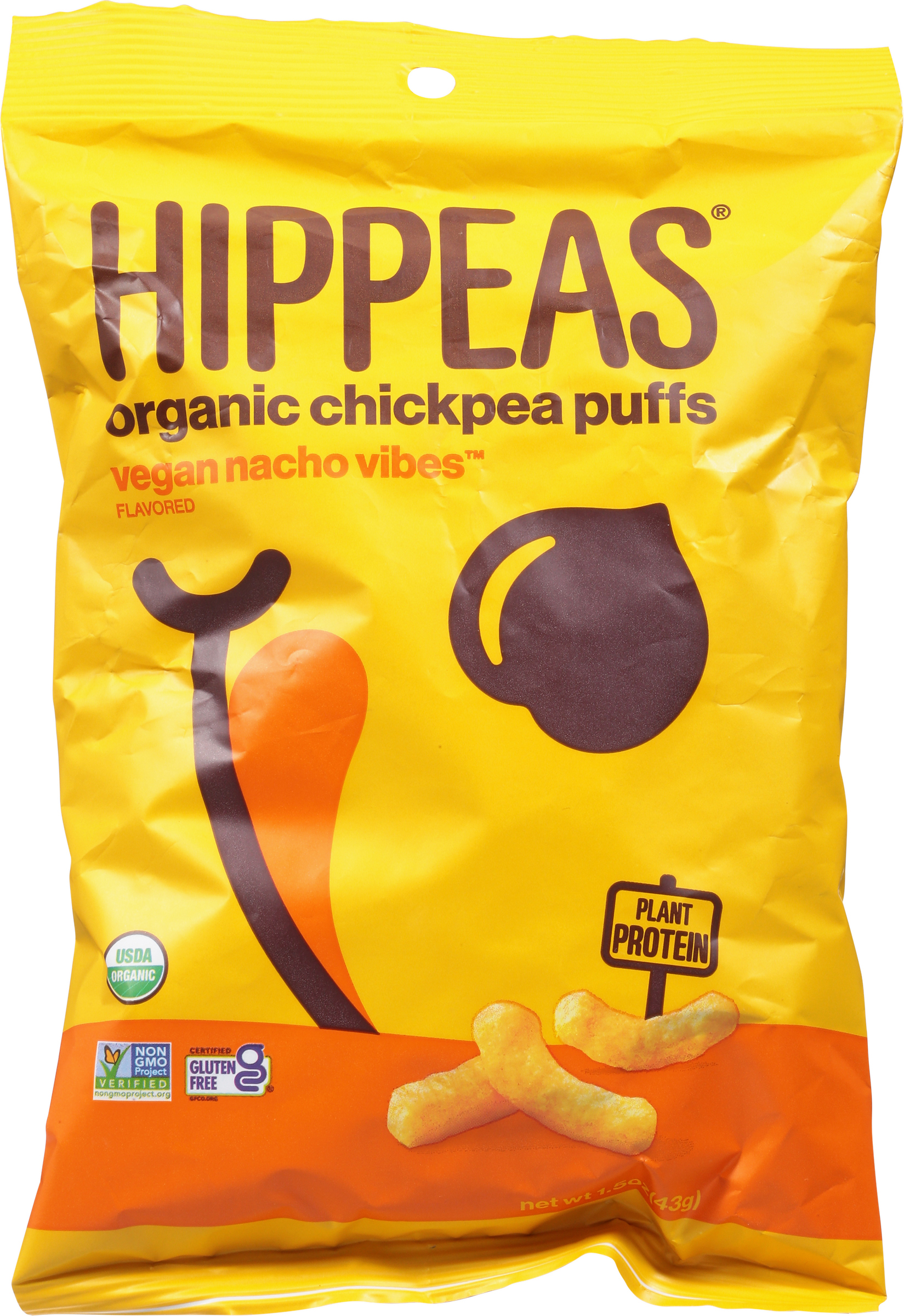 Chickpea Puffs, Organic, Vegan Nacho Vibes