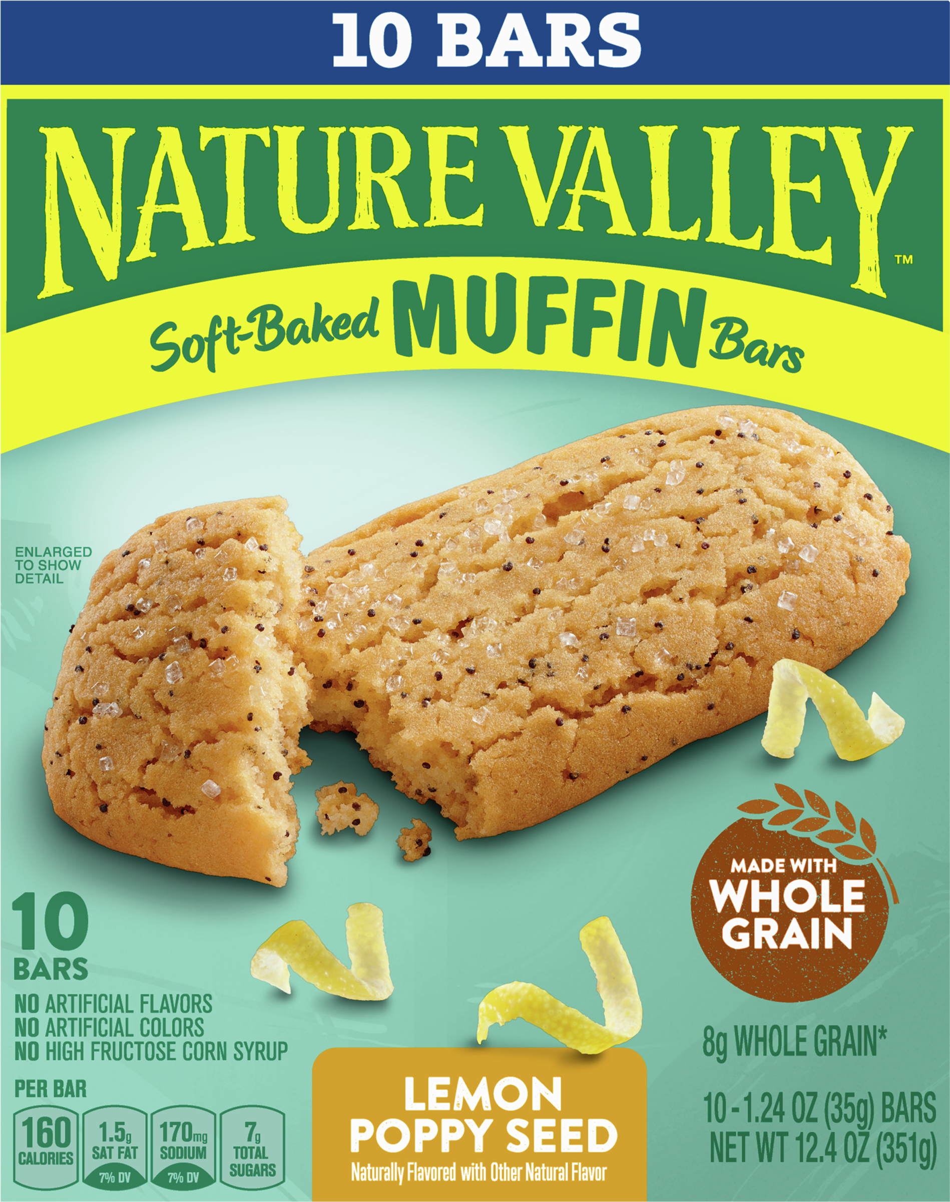 Muffin Bars, Lemon Poppy Seed, Soft-Baked
