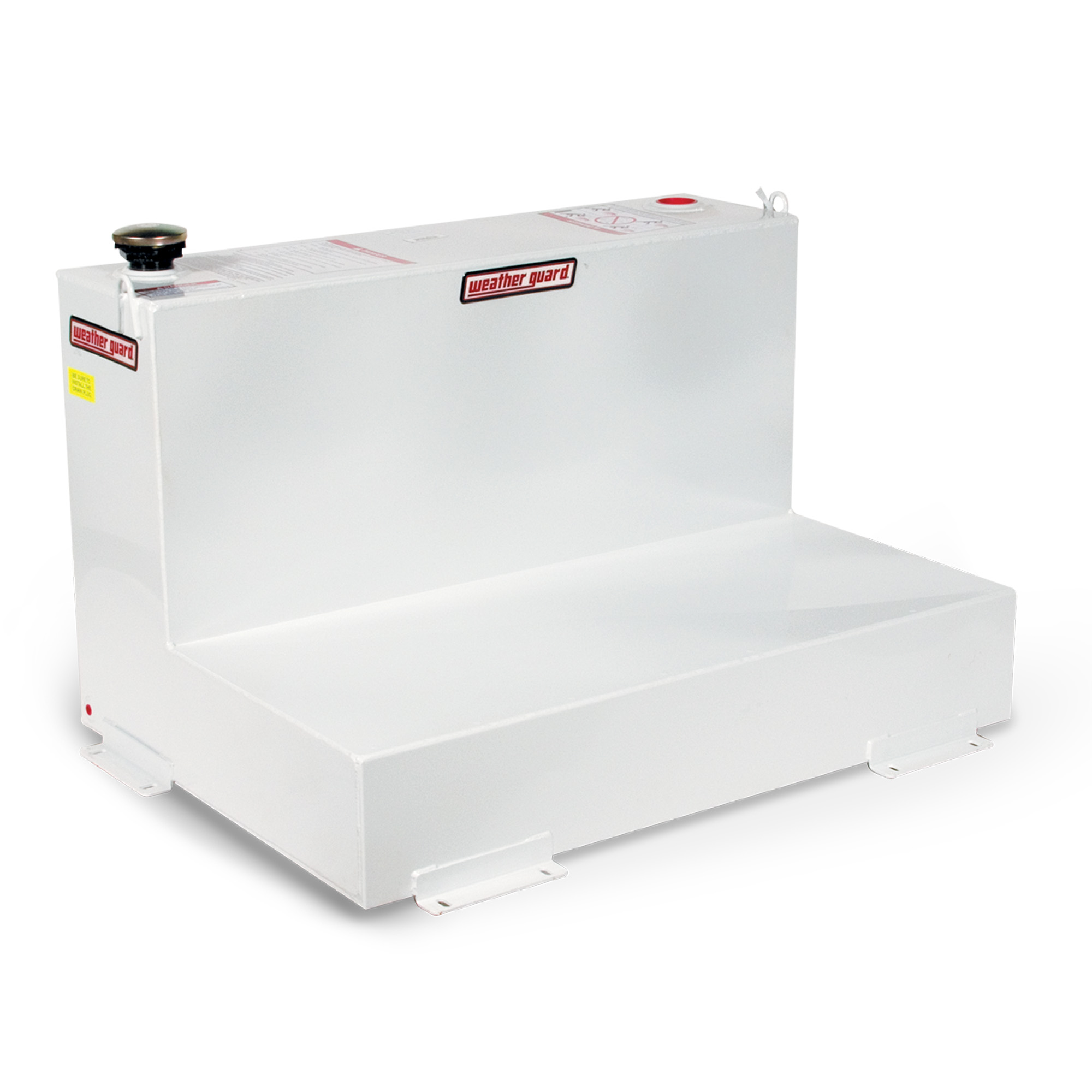 Weather Guard 75 Gal. Steel L-Shape Transfer Tank in Brite White