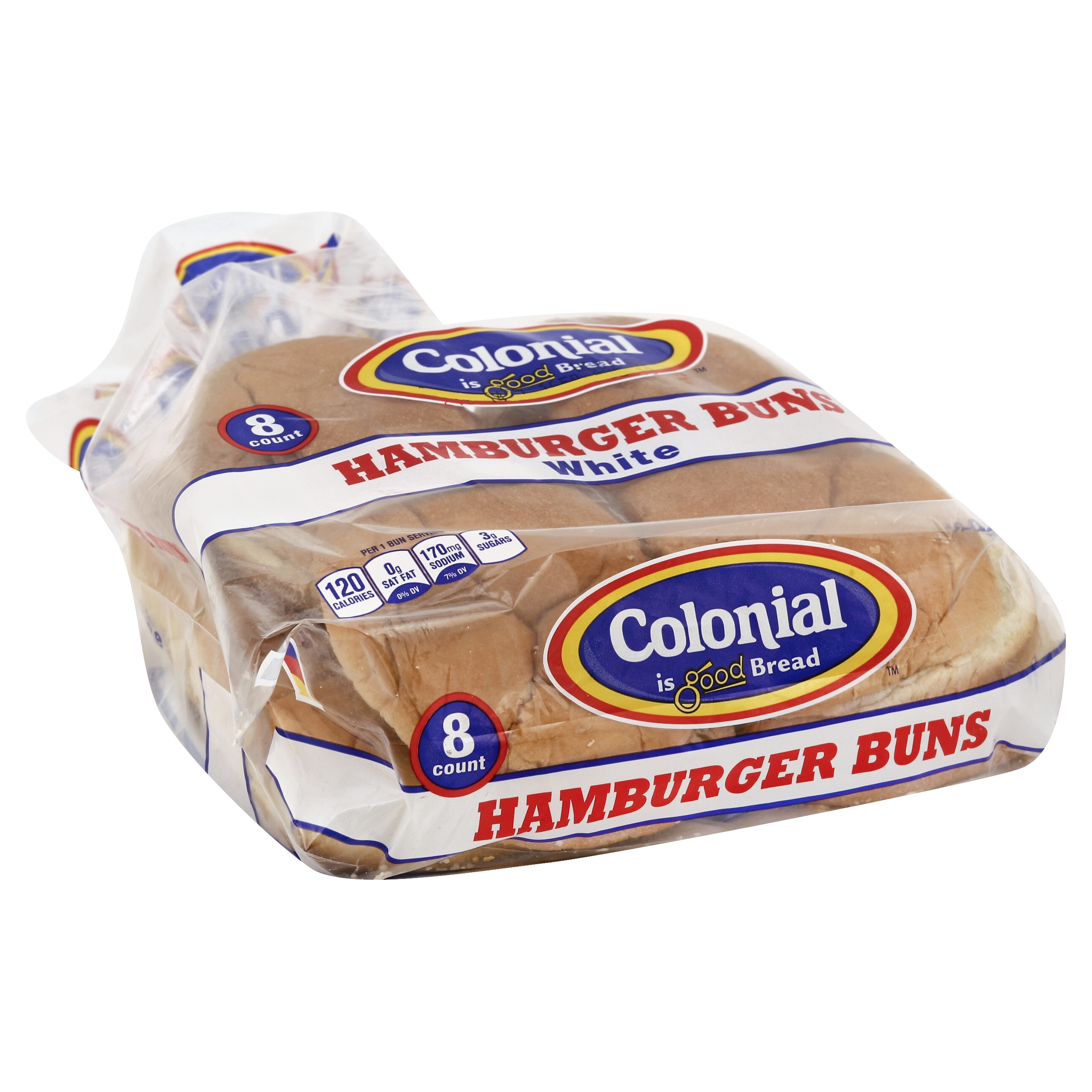 Colonial Hamburger Buns 8 Ea