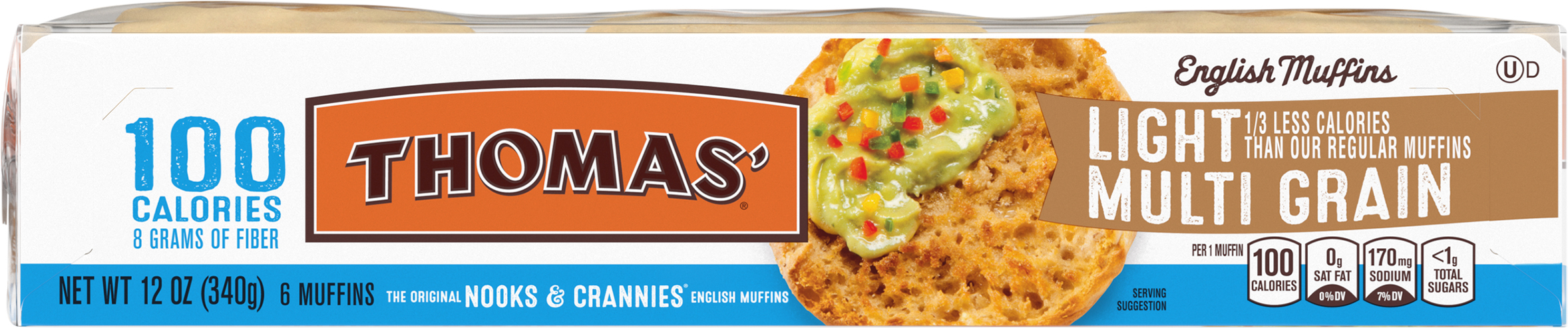 English Muffins, Light, Multigrain