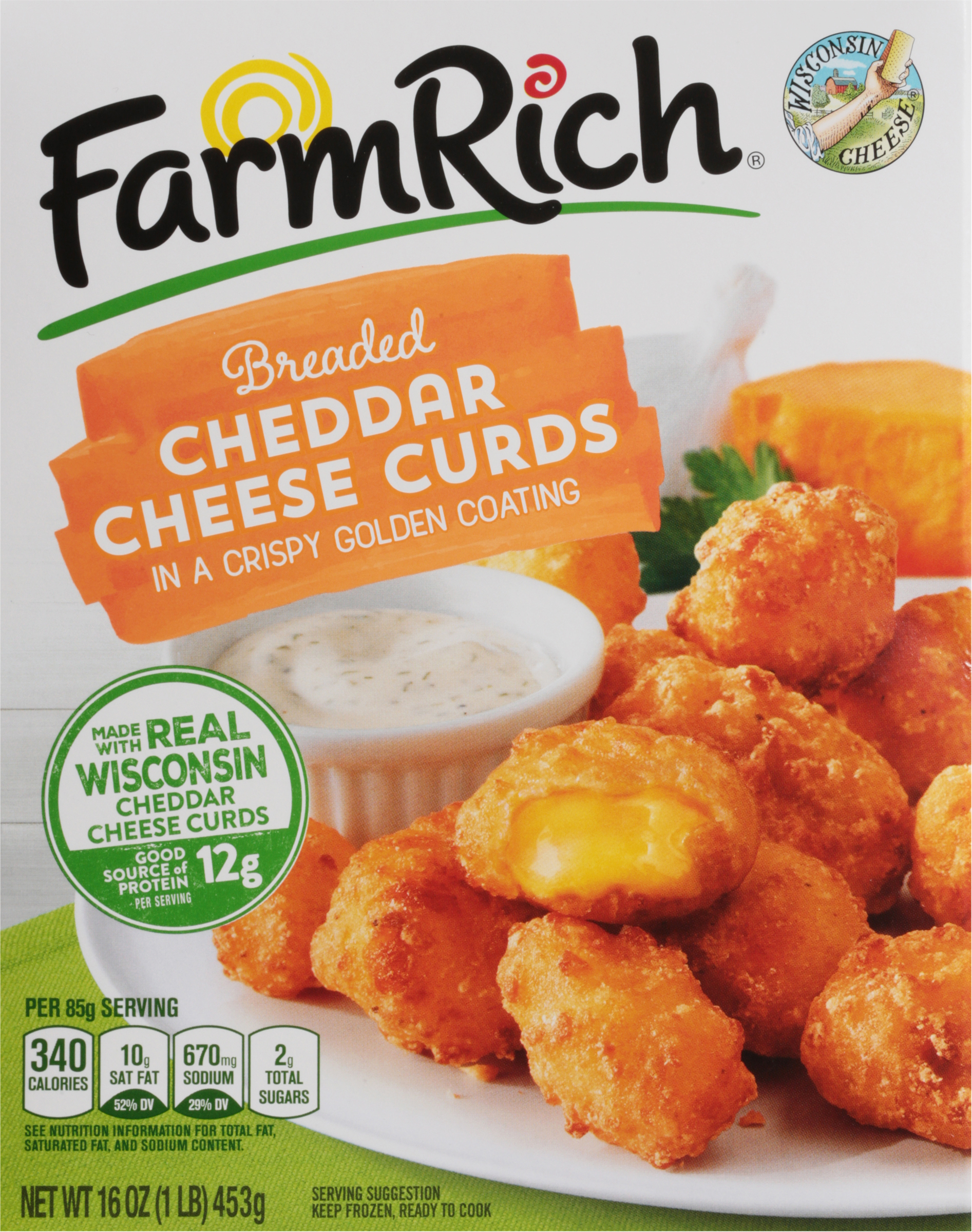Cheddar Cheese Curds, Breaded