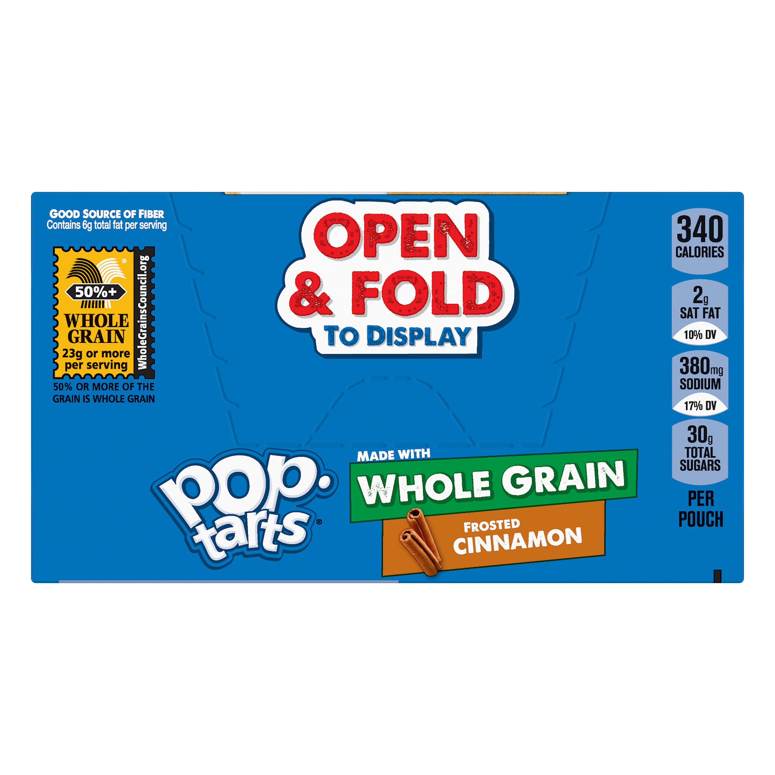 Pop-tarts Whole Grain Frosted Cinnamon Toaster Pastries 6 - 3.3 Oz Pouches