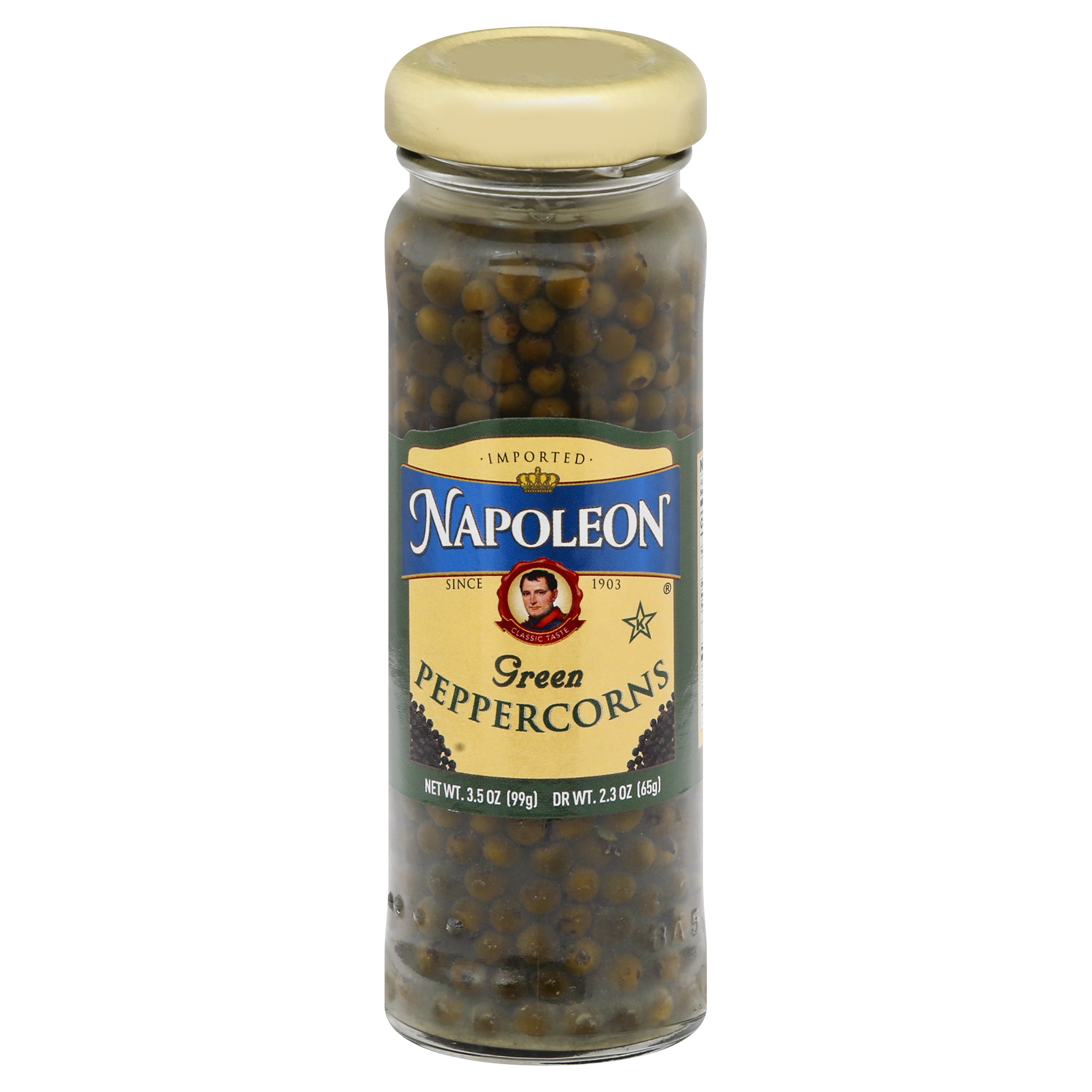 Napoleon Green Peppercorns 3.5 Oz