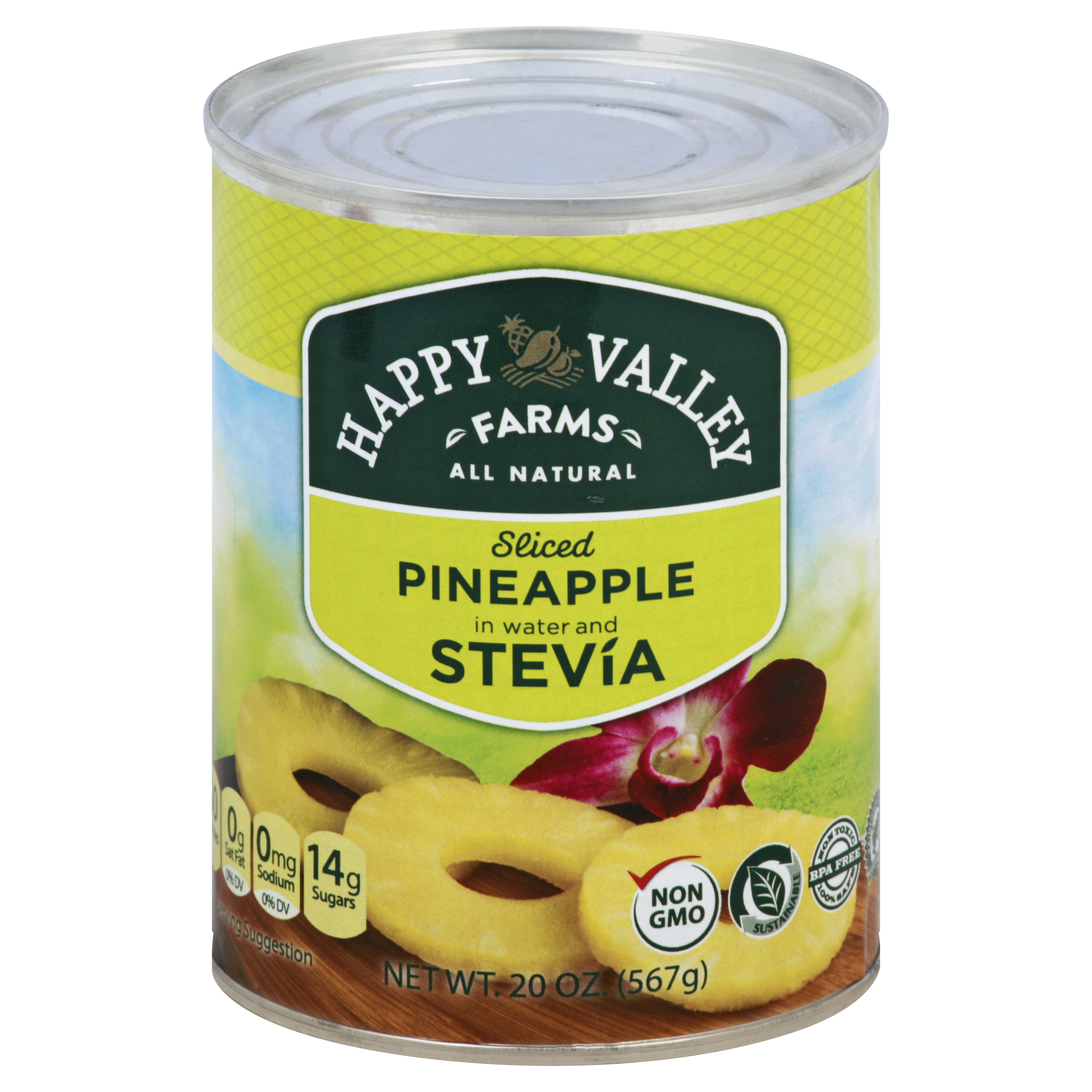 Happy Valley Farms Pineapple 20 Oz