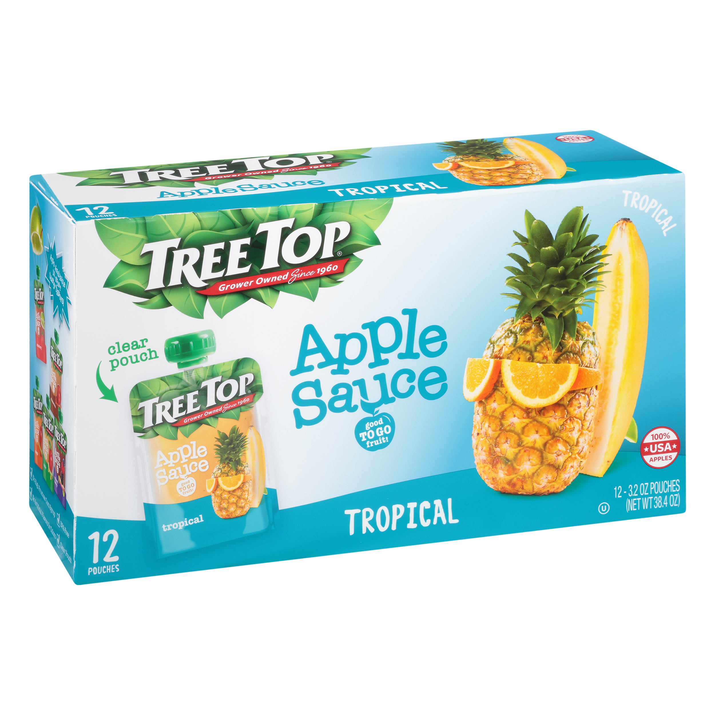 Tree Top Tropical Apple Sauce 12 Ea