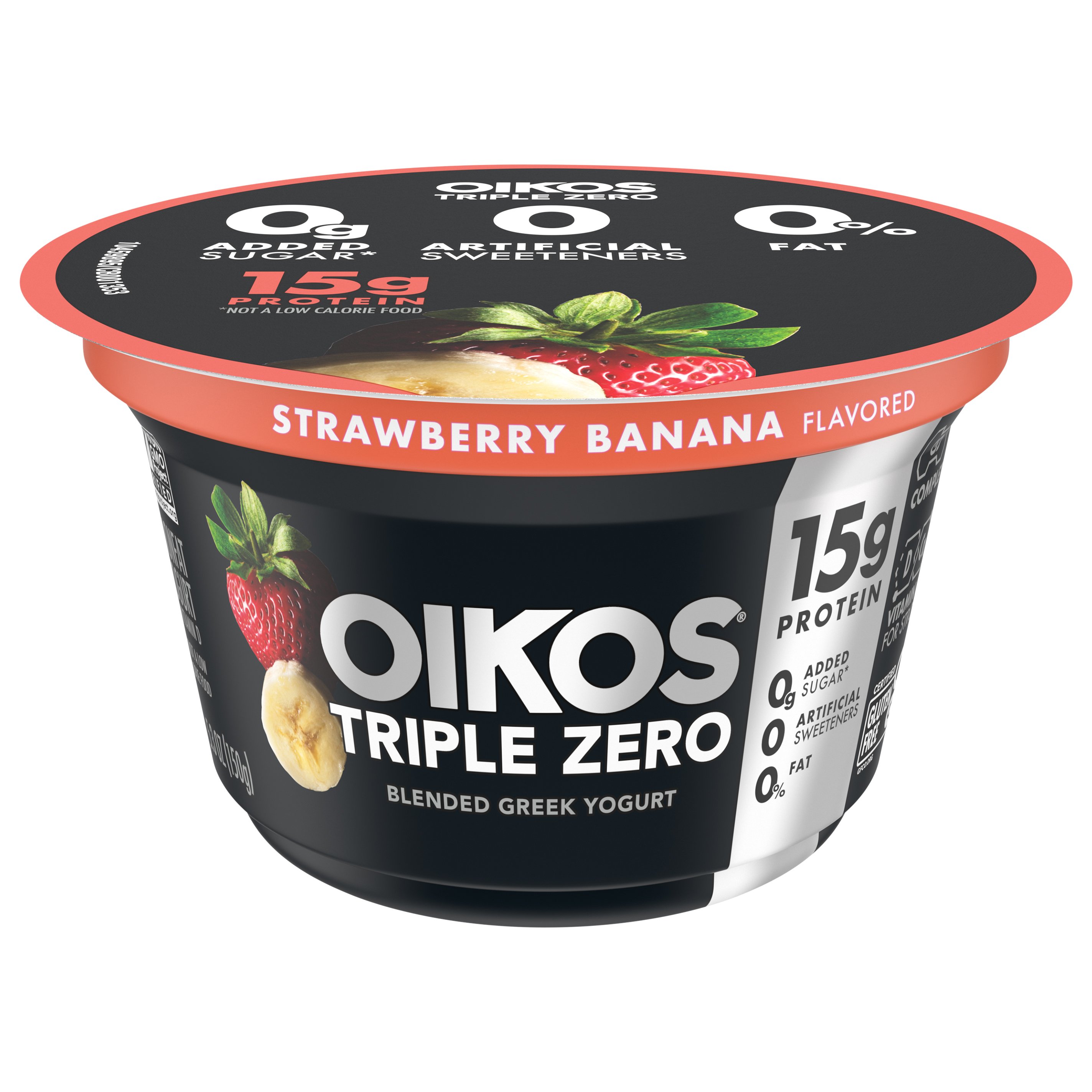 Yogurt, Nonfat, Strawberry Banana Flavored