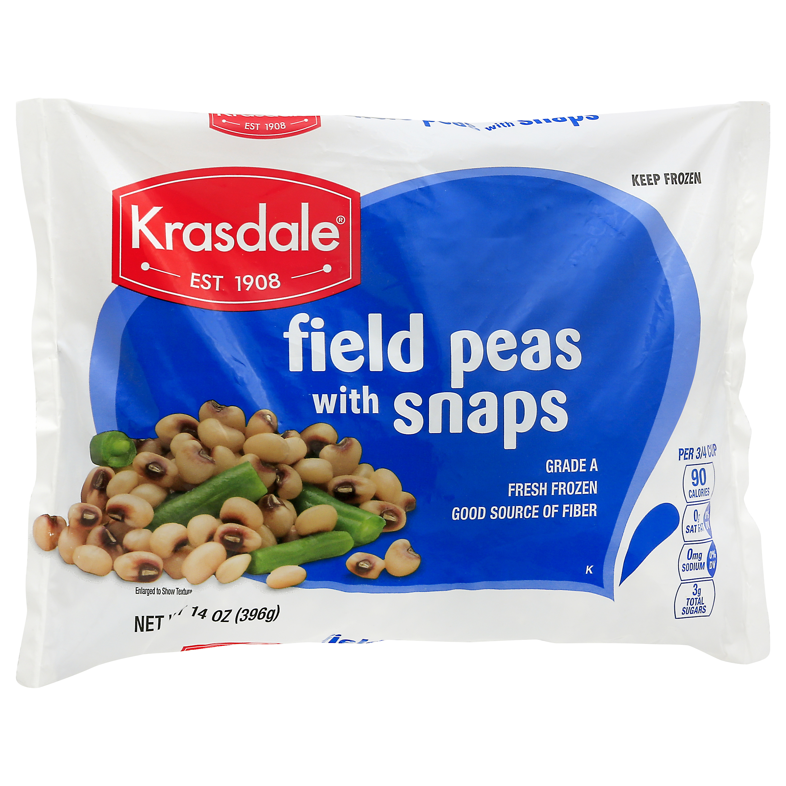 Krasdale Field Peas With Snaps 14 Oz