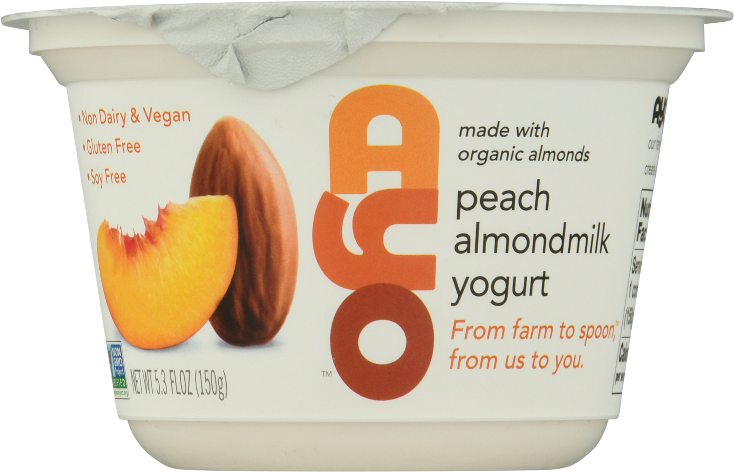 Yogurt, Almondmilk, Peach