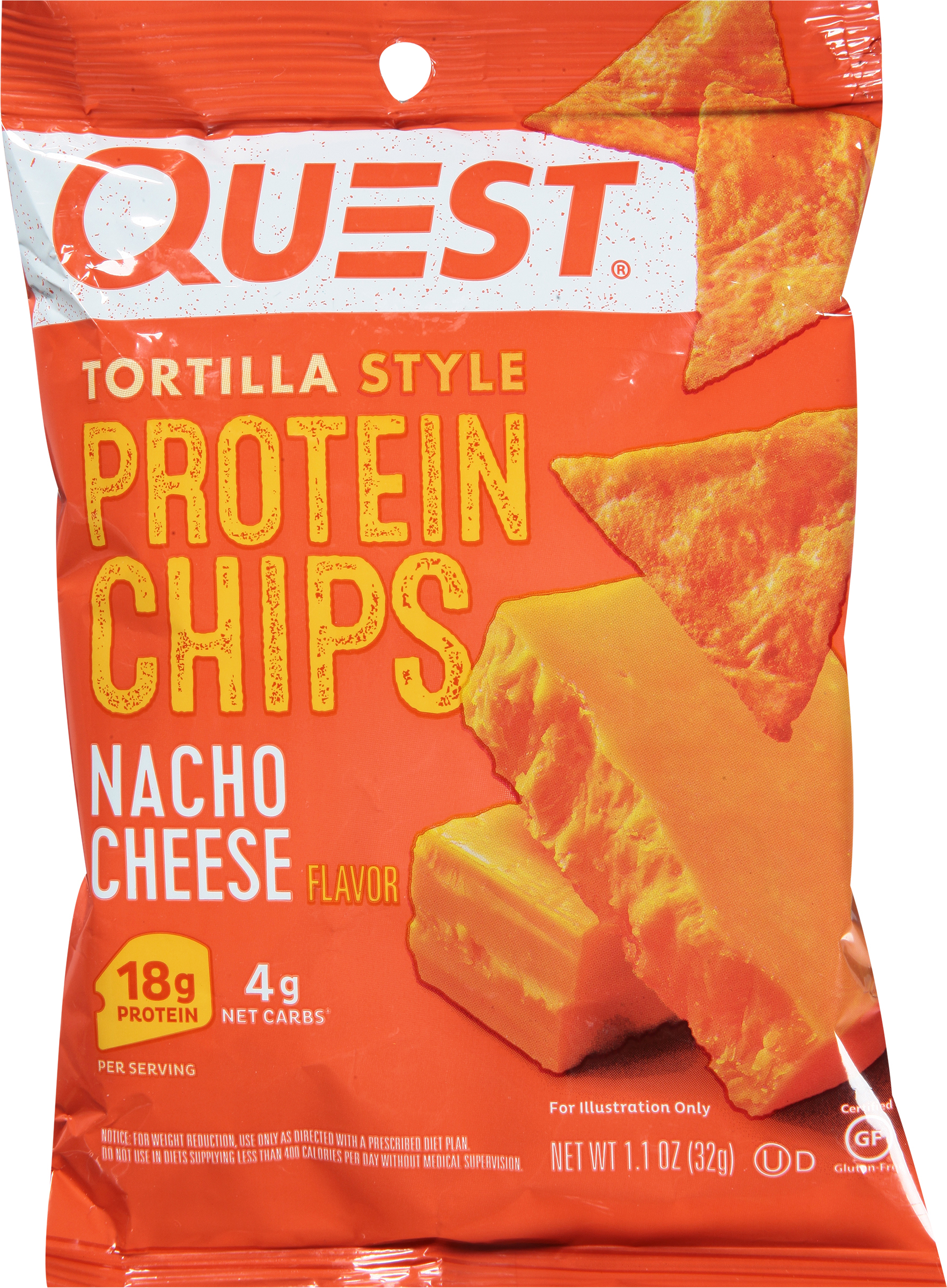 Protein Chips, Nacho Cheese Flavor, Tortilla Style