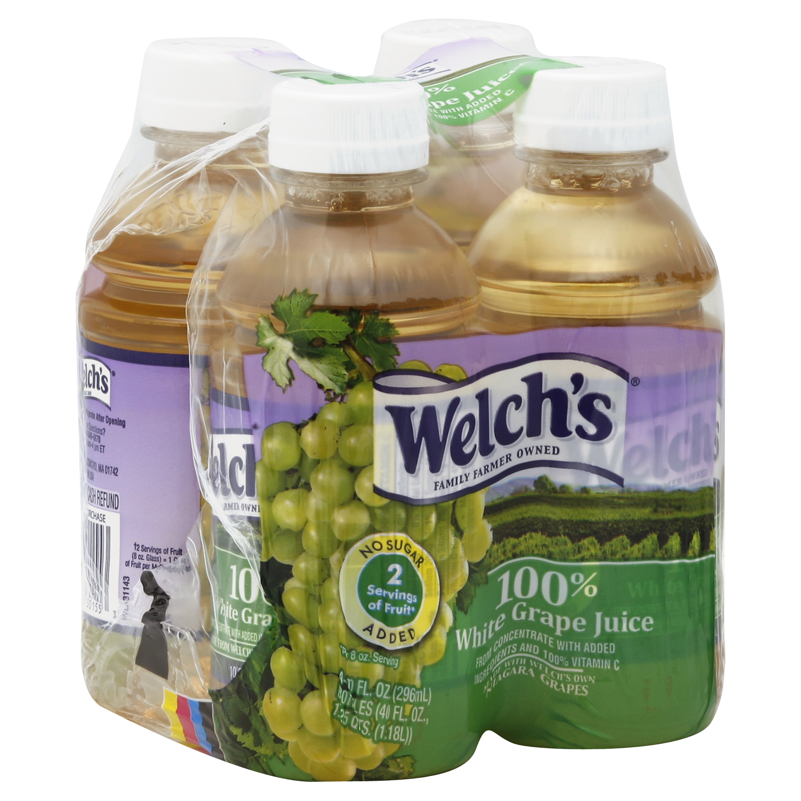 Welch's 100% White Grape Juice 4 Ea