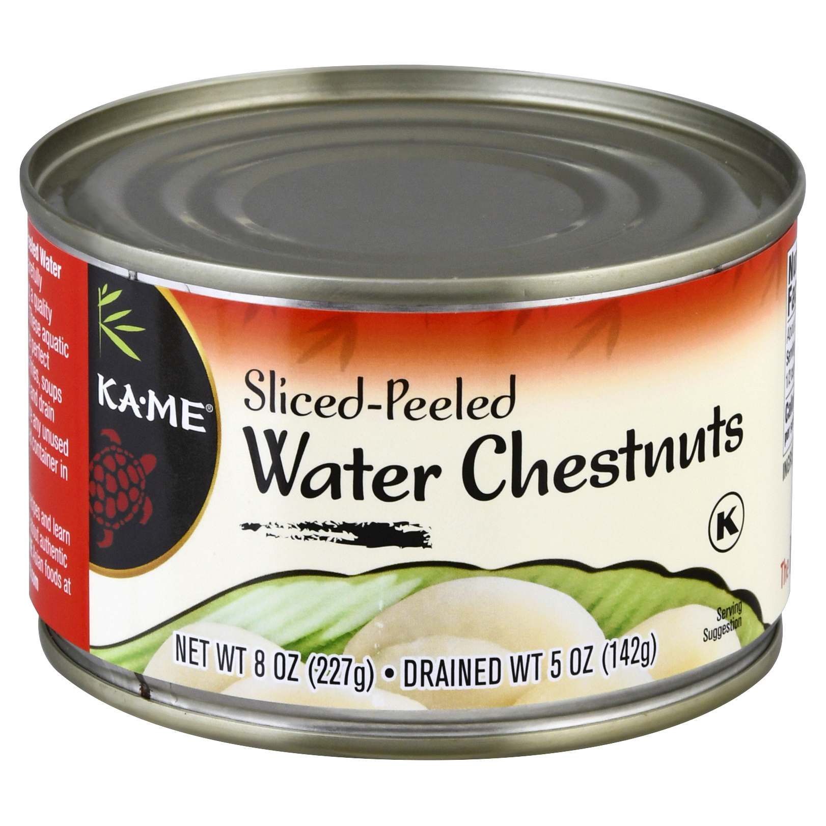 Ka-me Sliced-peeled Water Chestnuts 8 Oz