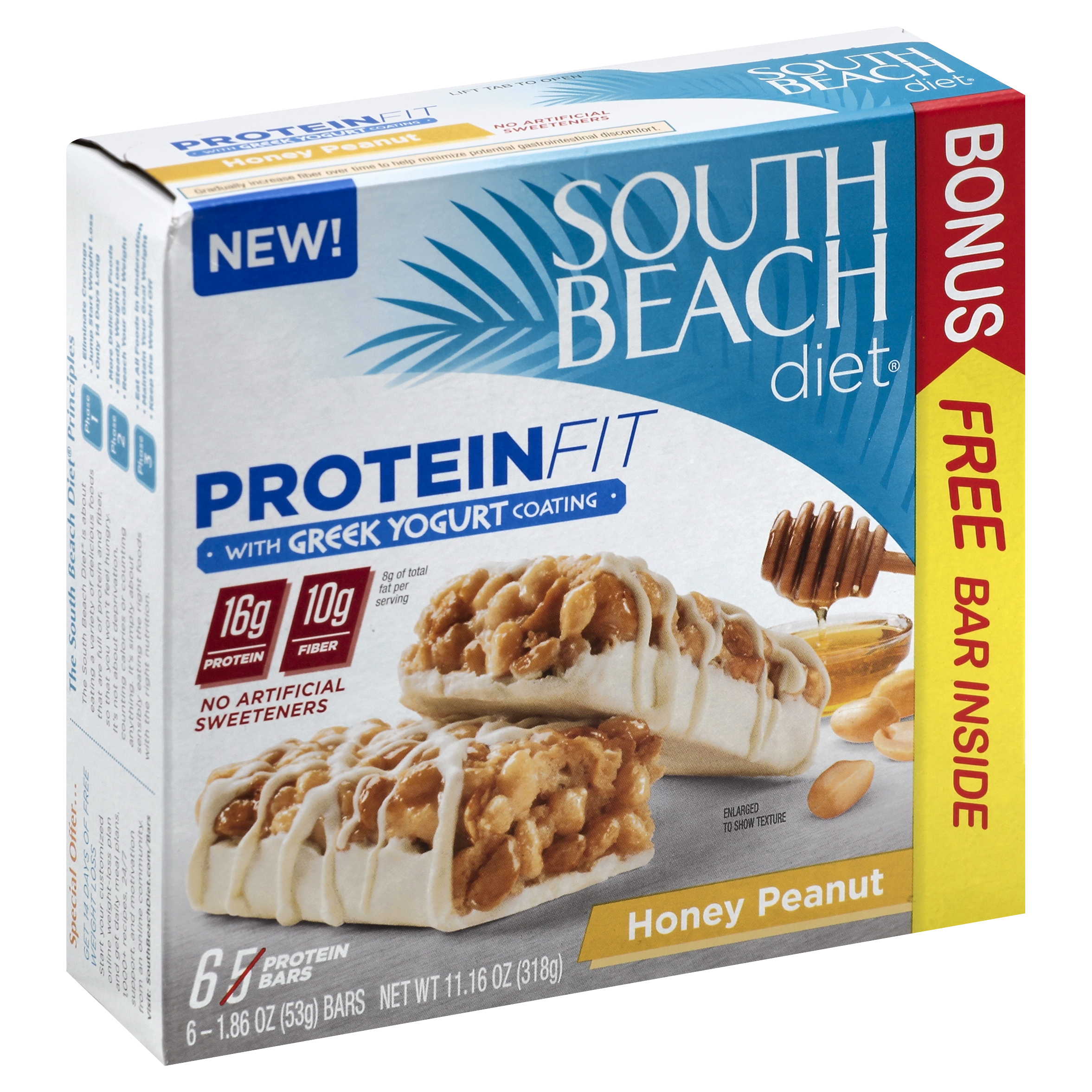 South Beach Diet Protein Bars 6 Ea