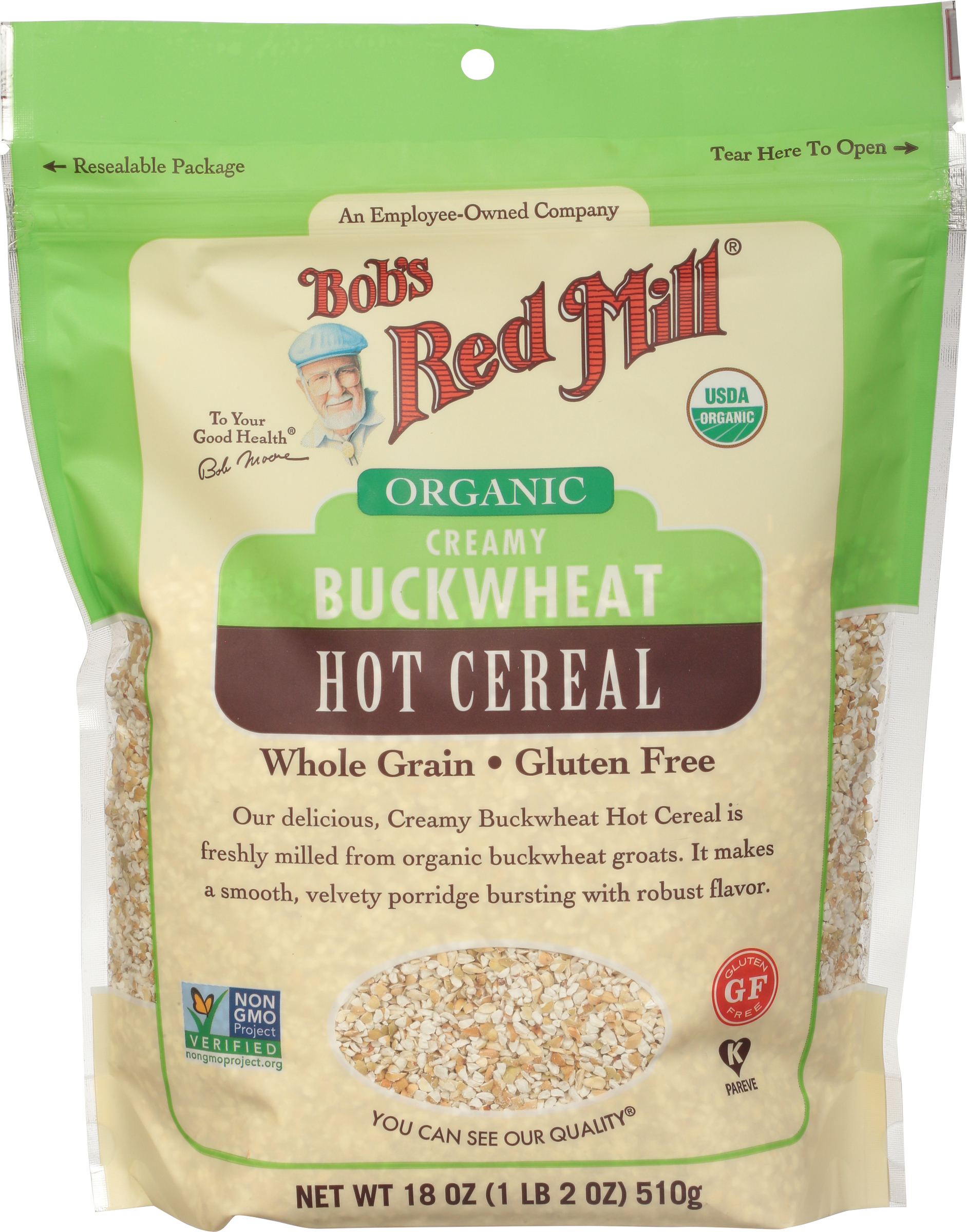 Hot Cereal, Organic, Creamy Buckwheat