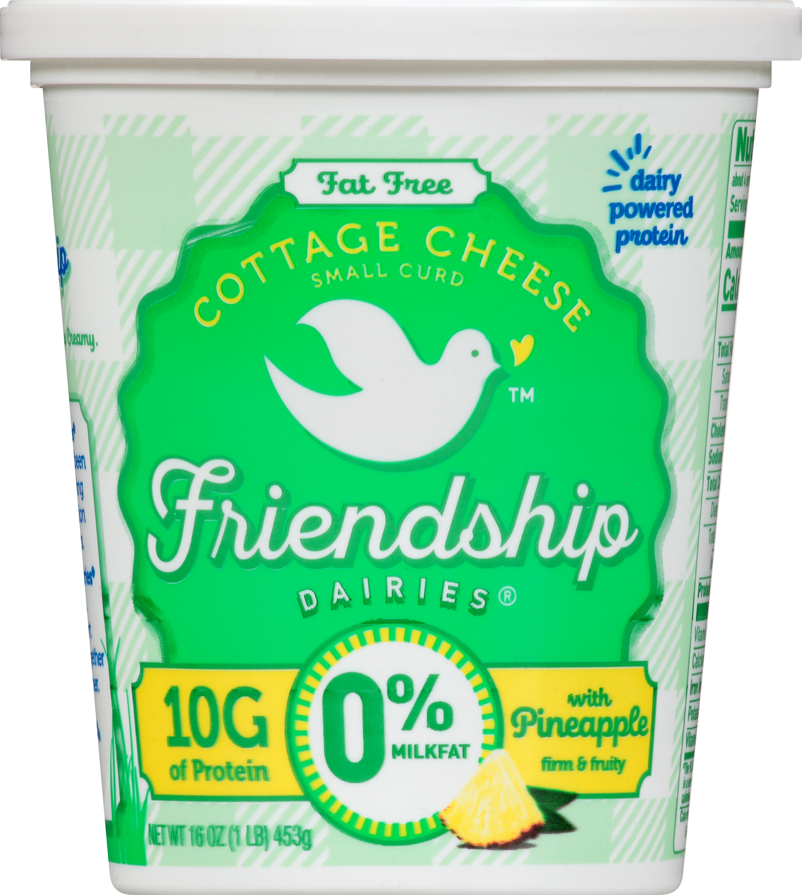 Cottage Cheese, Fat Free, with Pineapple, Small Curd