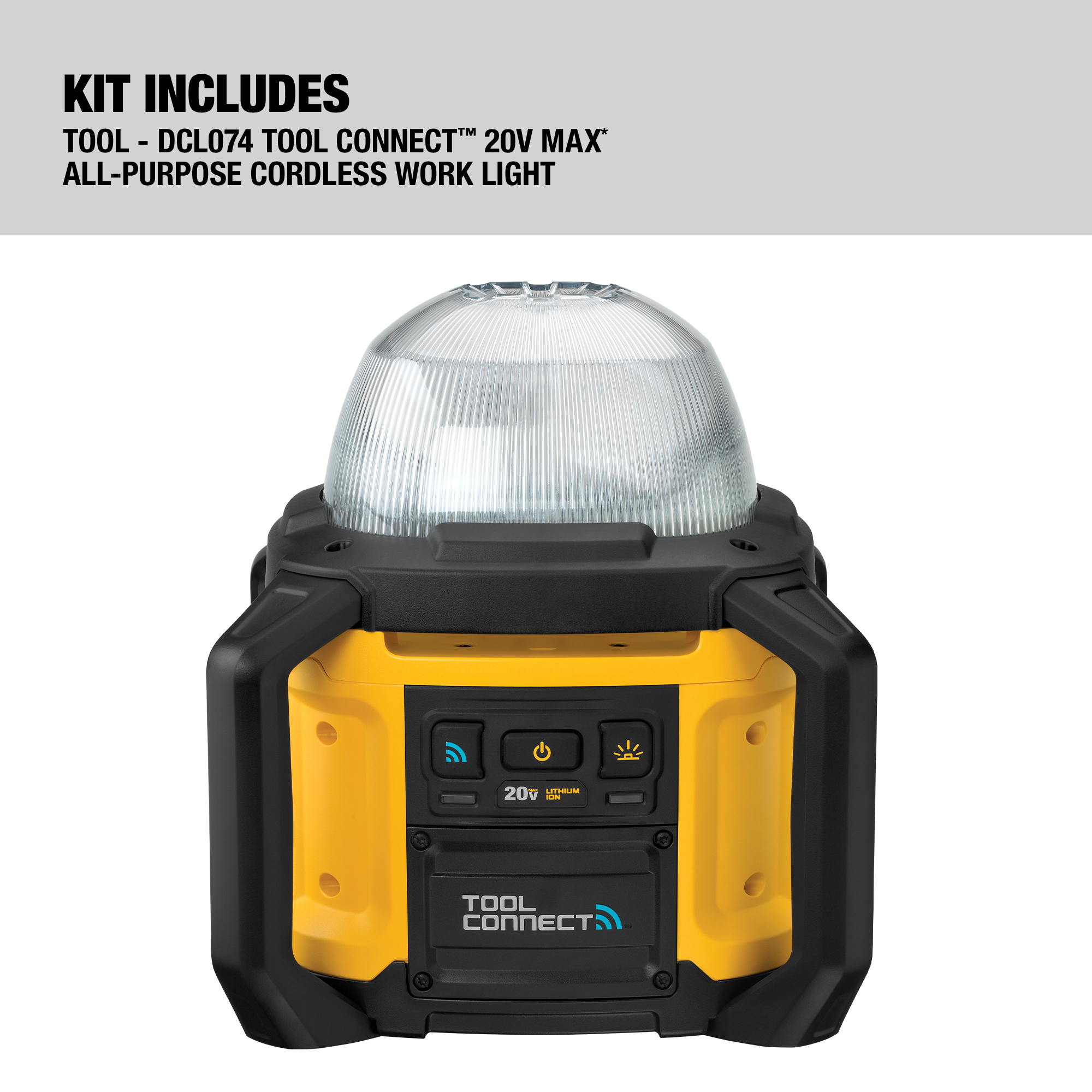 White Cap | DEWALT 20V Max All-Purpose Work Light Tool