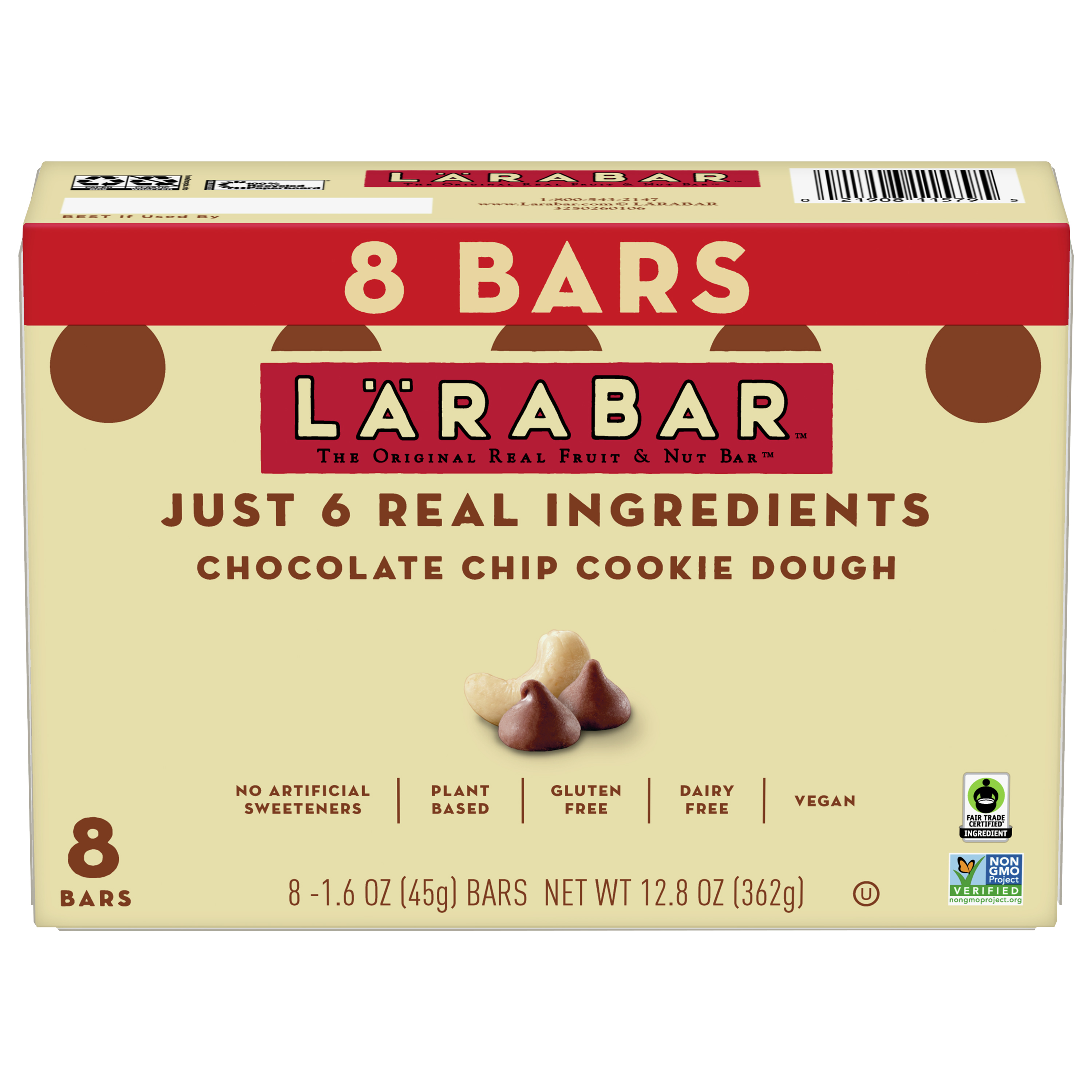 Fruit & Nut Bar, Chocolate Chip Cookie Dough