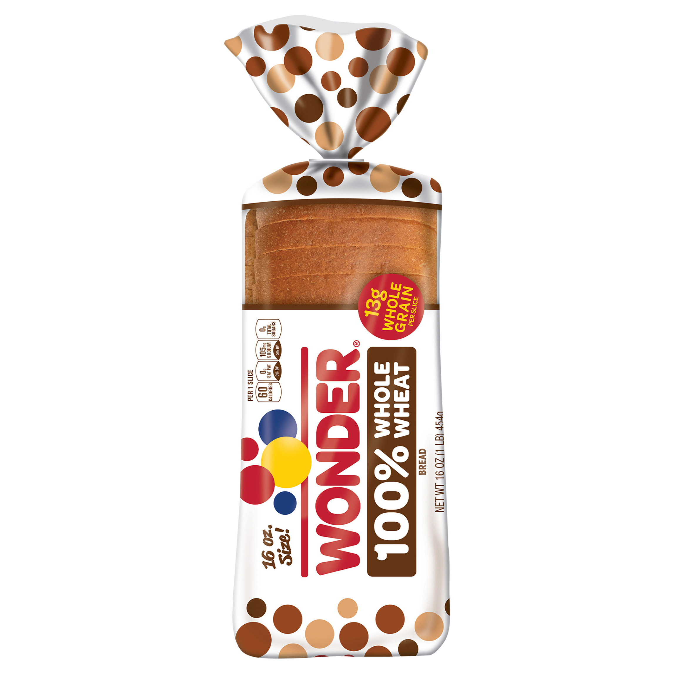 Bread, 100% Whole Wheat, Small