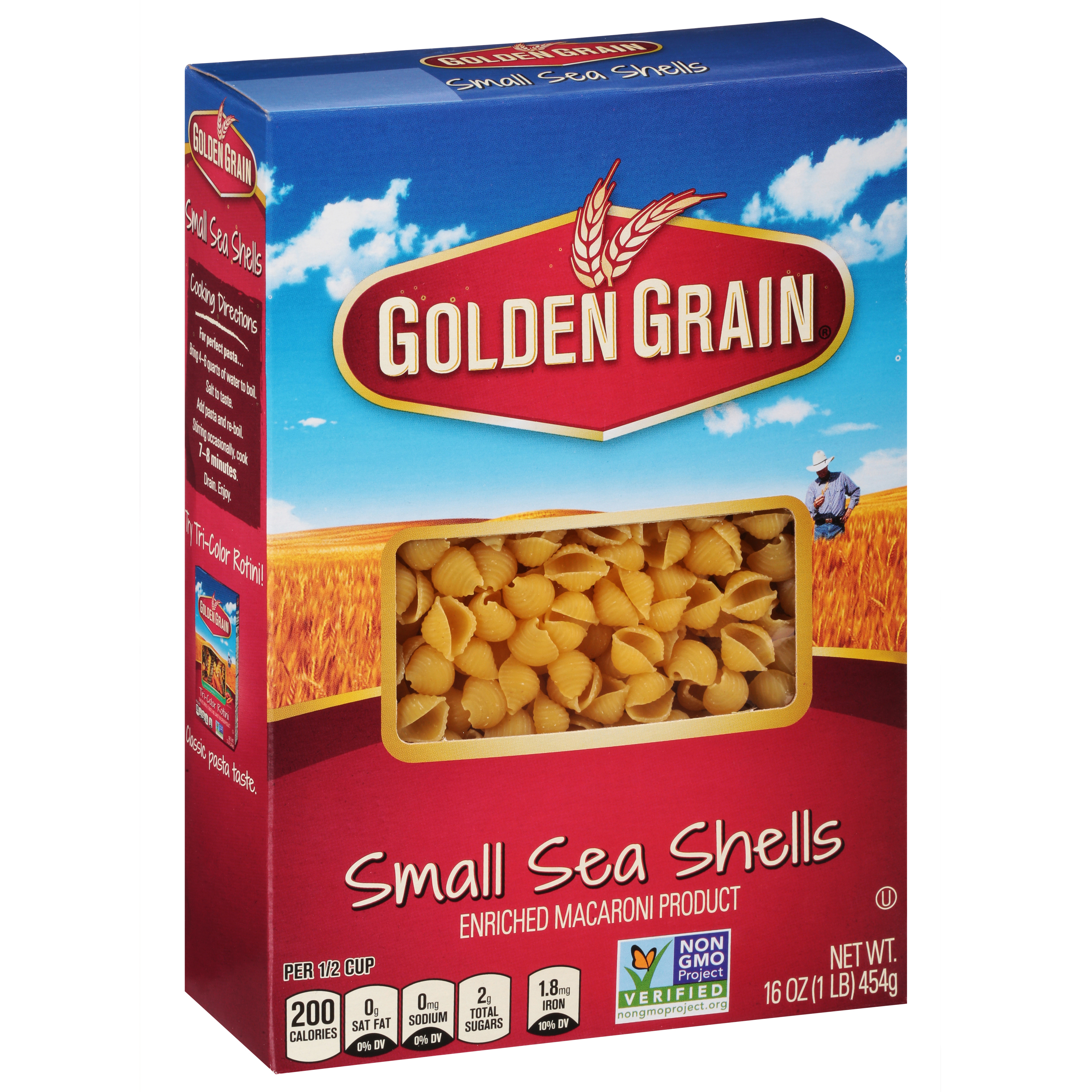 Golden Grain Small Sea Shells 16 Oz